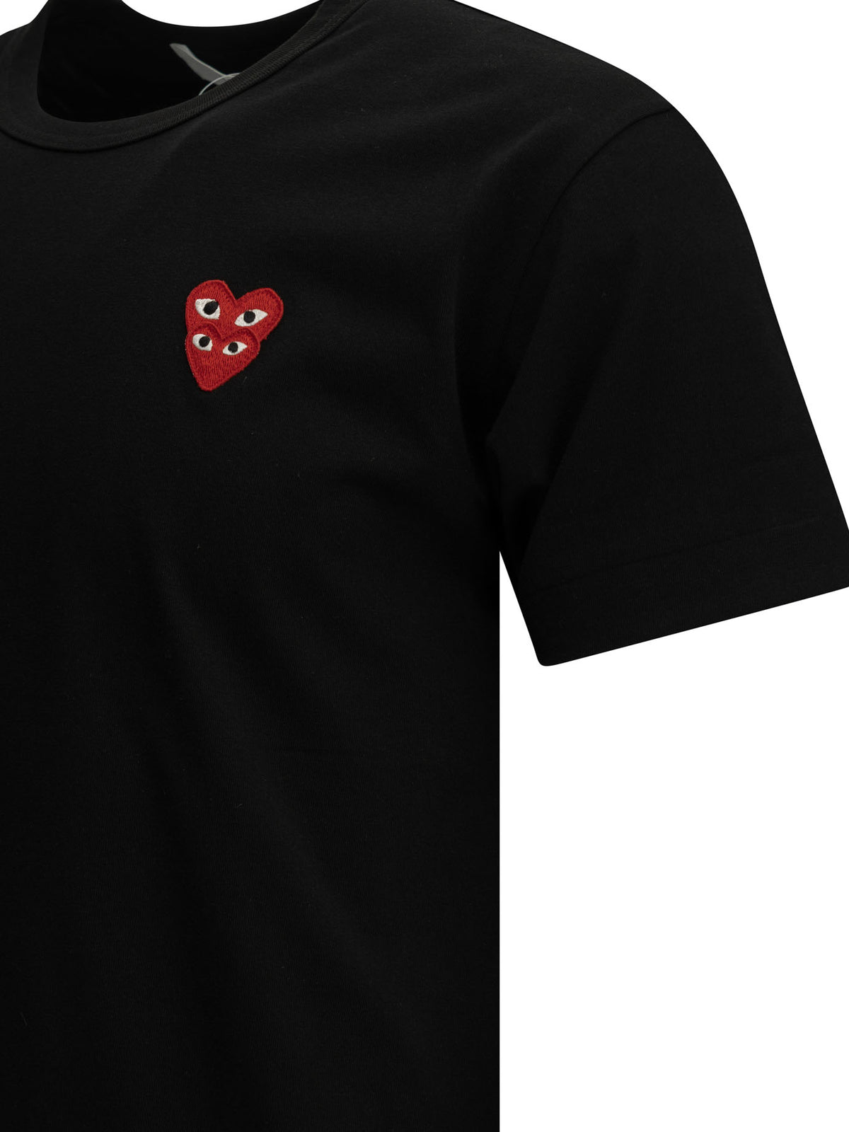 Comme Des Garçons Play Double Heart Crew-Neck T-Shirt