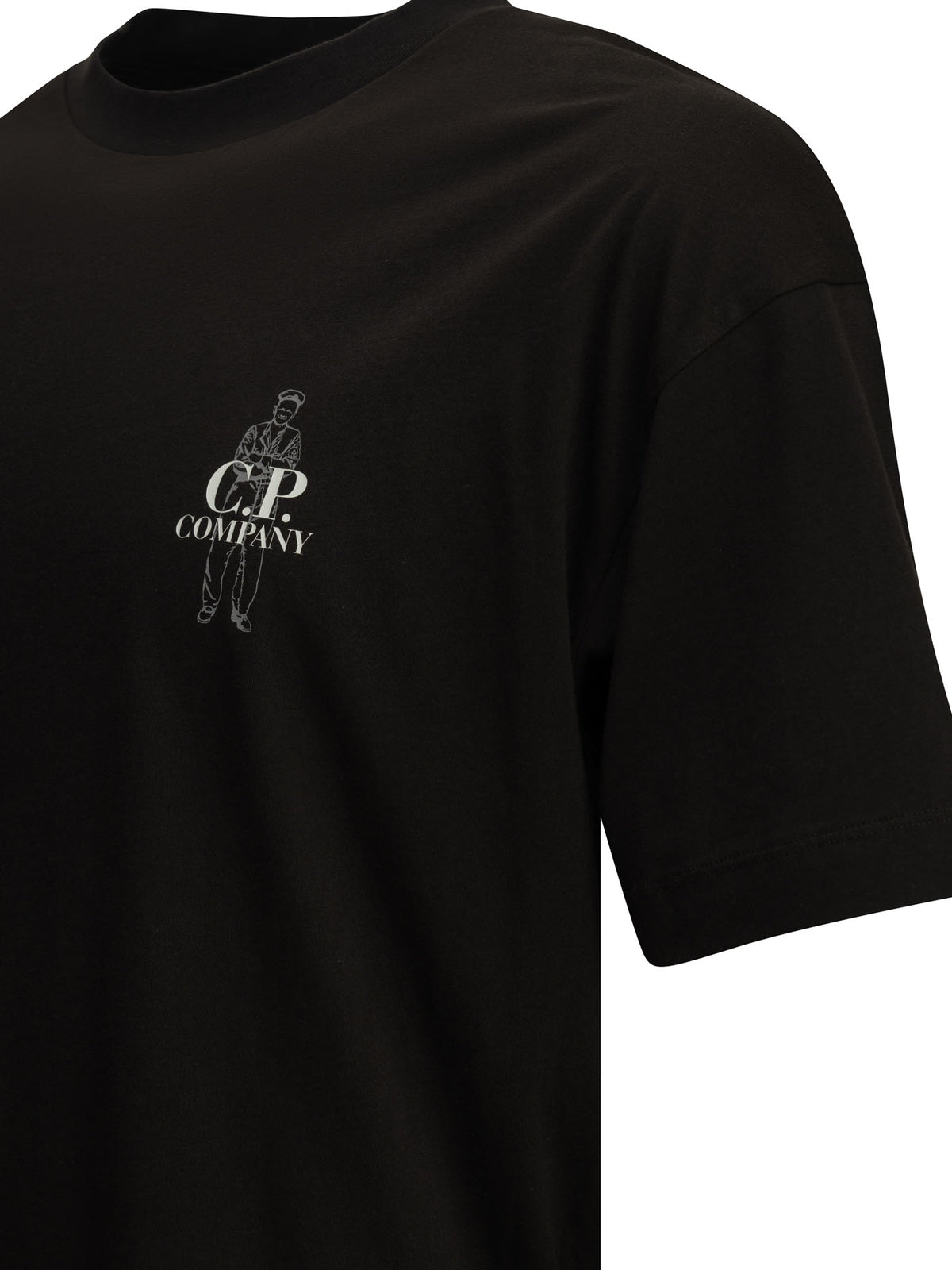 C.P. Company Crewneck T-Shirt With Logo