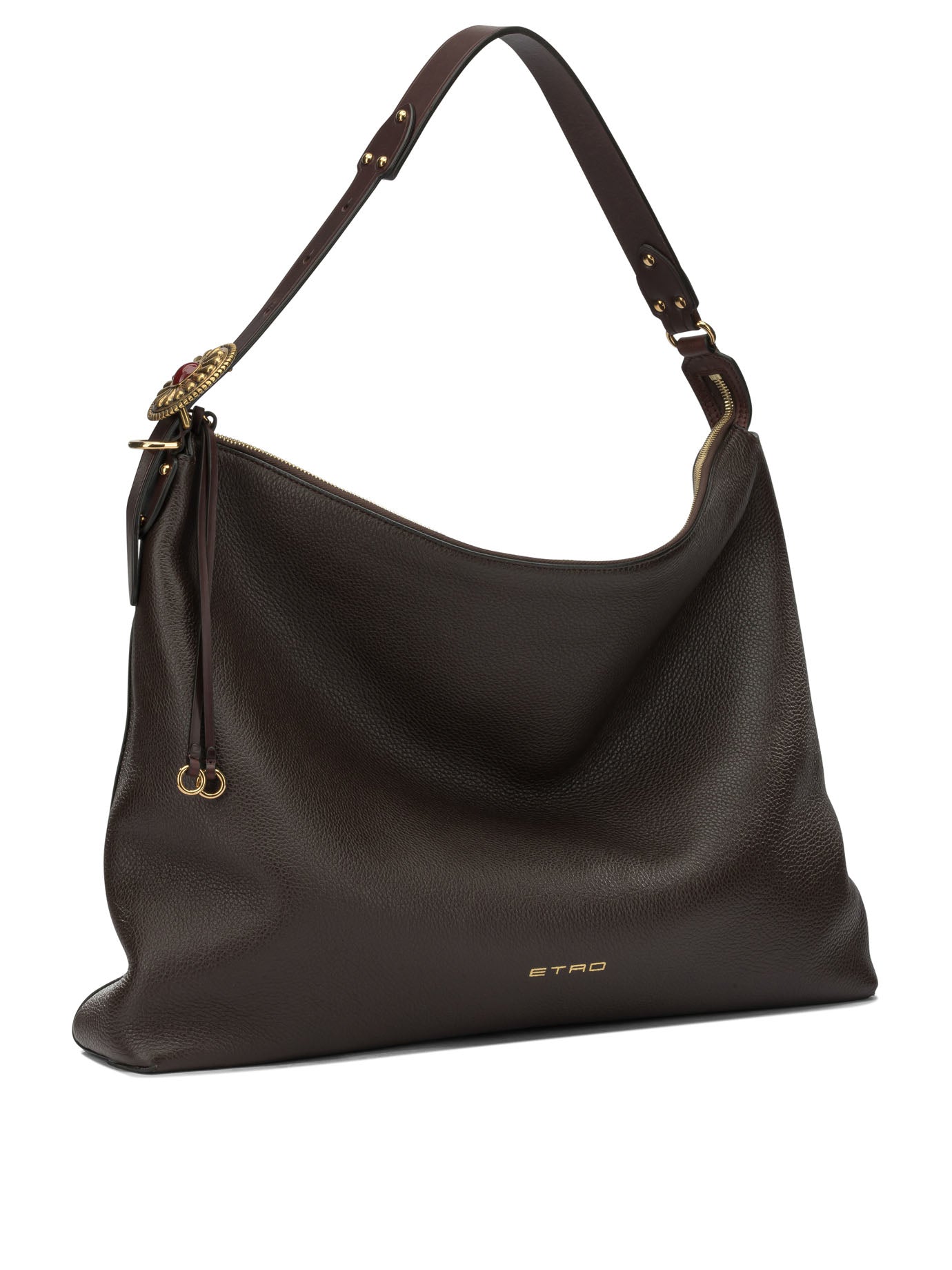 Etro Large Leather Shoulder Bag