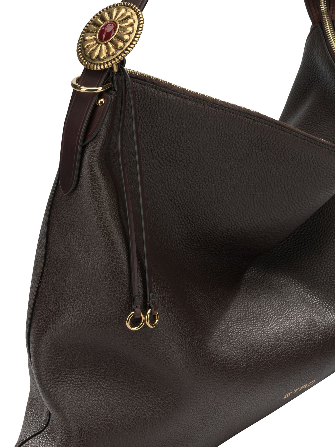 Etro Large Leather Shoulder Bag