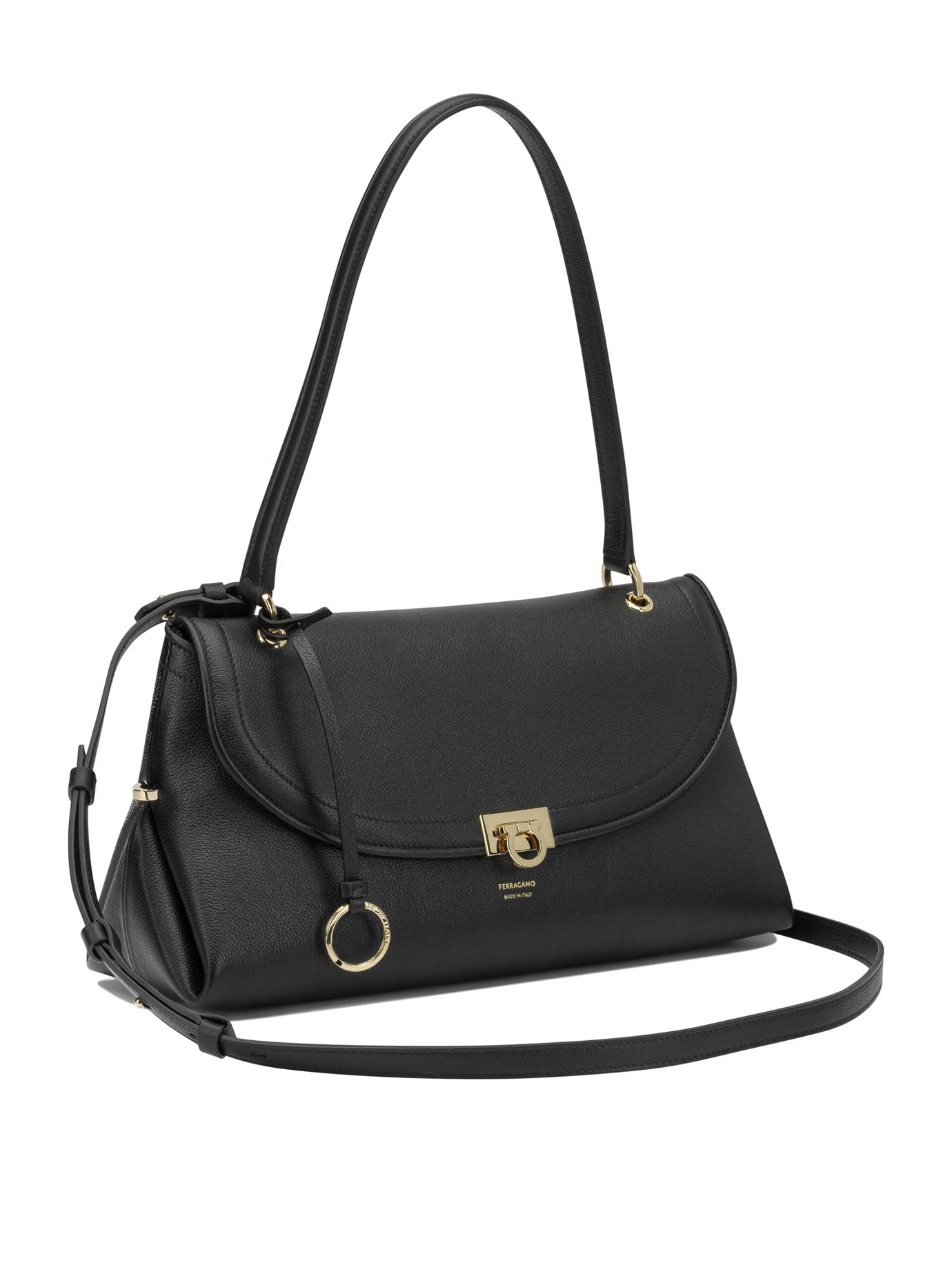 Ferragamo Medium Gancini Shoulder Bag
