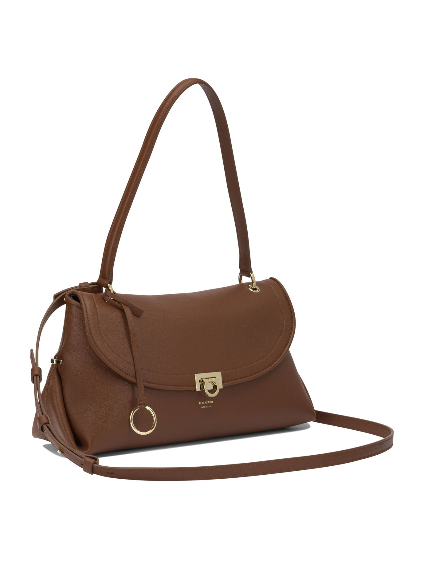 Ferragamo Medium Gancini Shoulder Bag