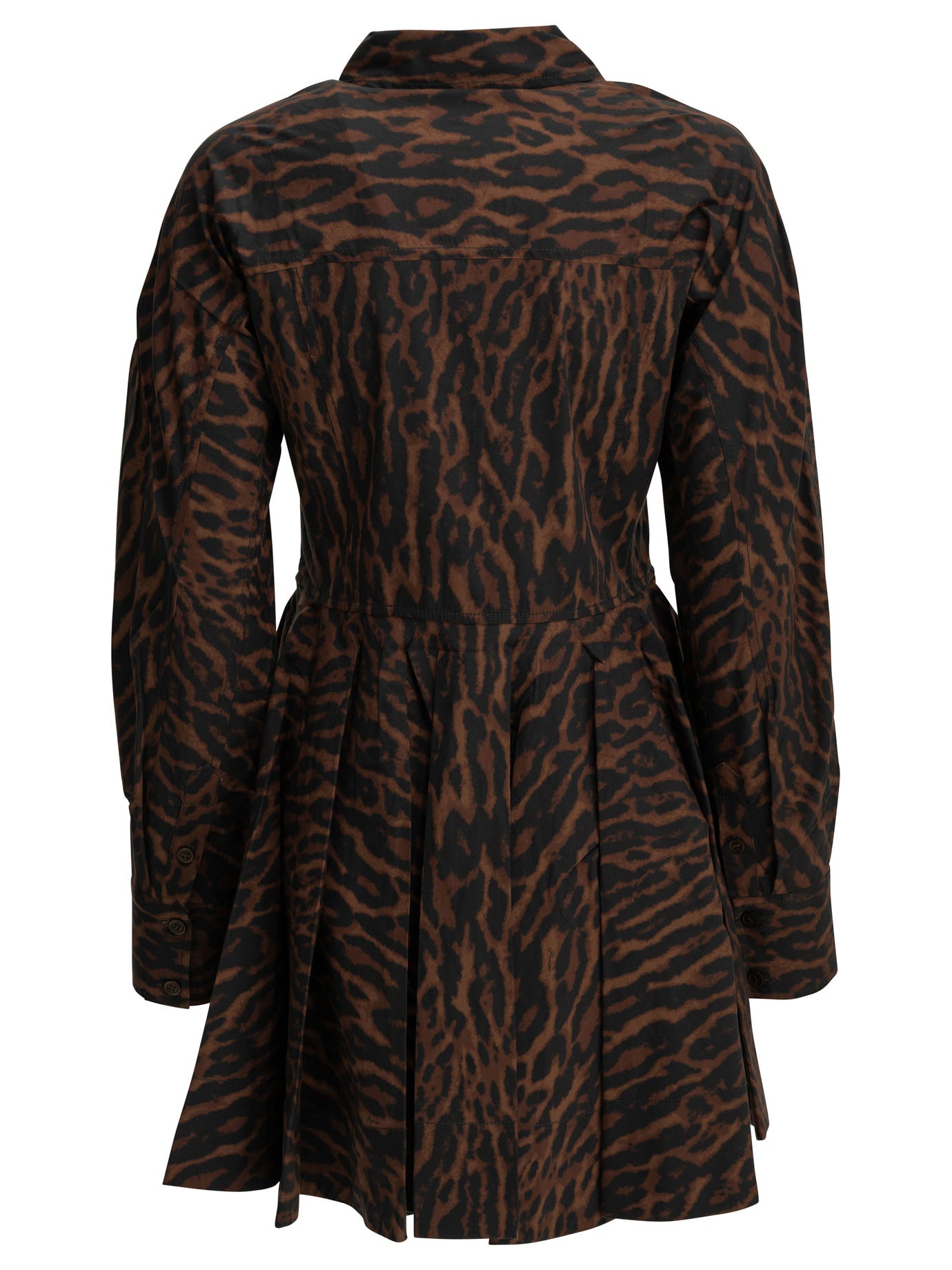 Ganni Leopard Short Dress