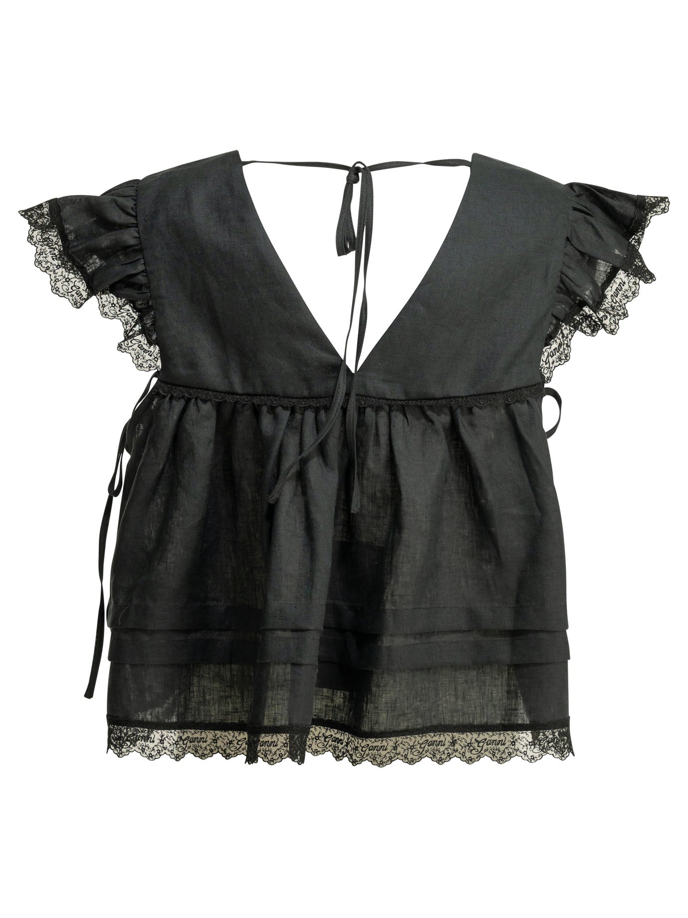Ganni Linen Blouse
