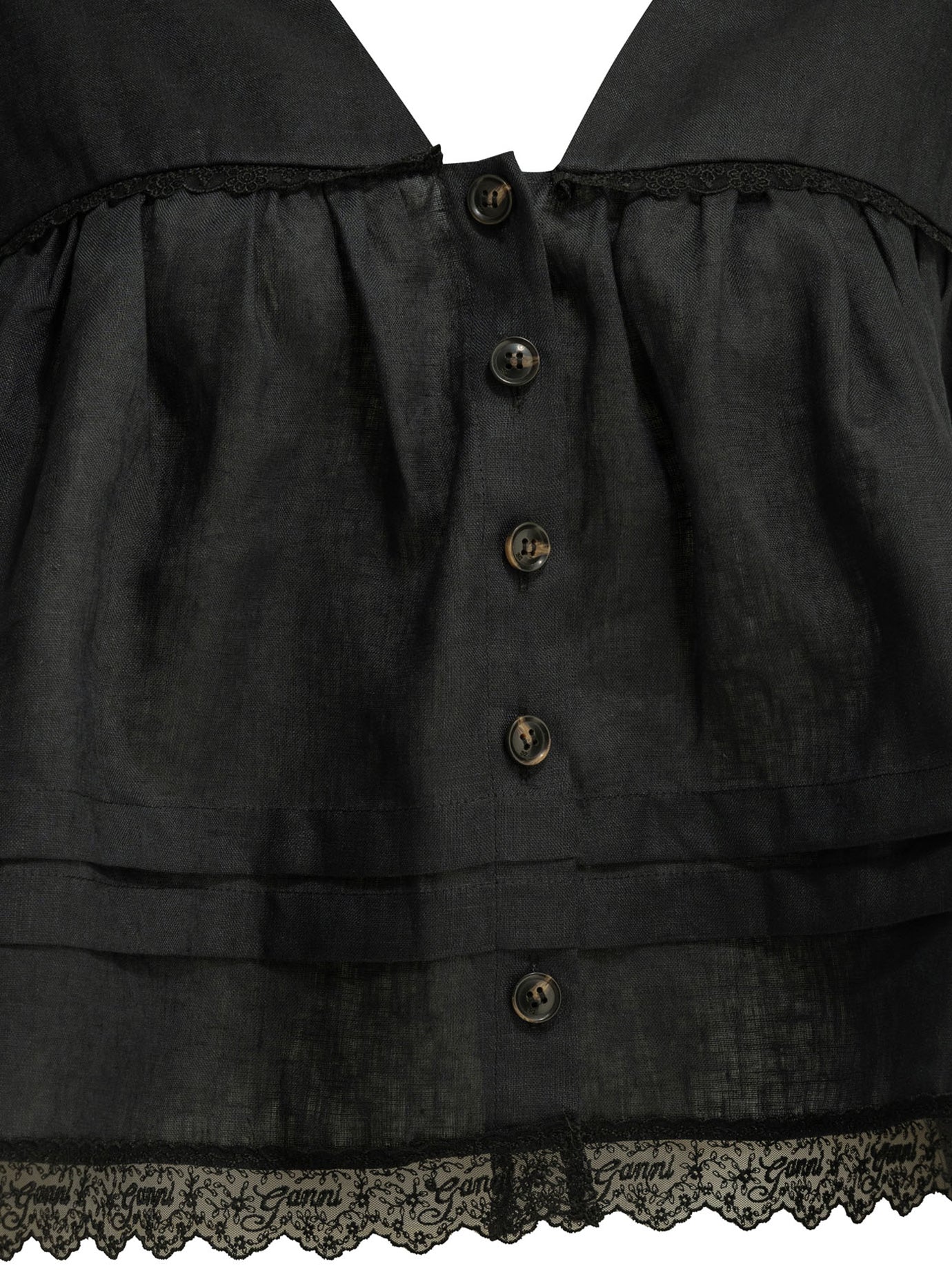 Ganni Linen Blouse