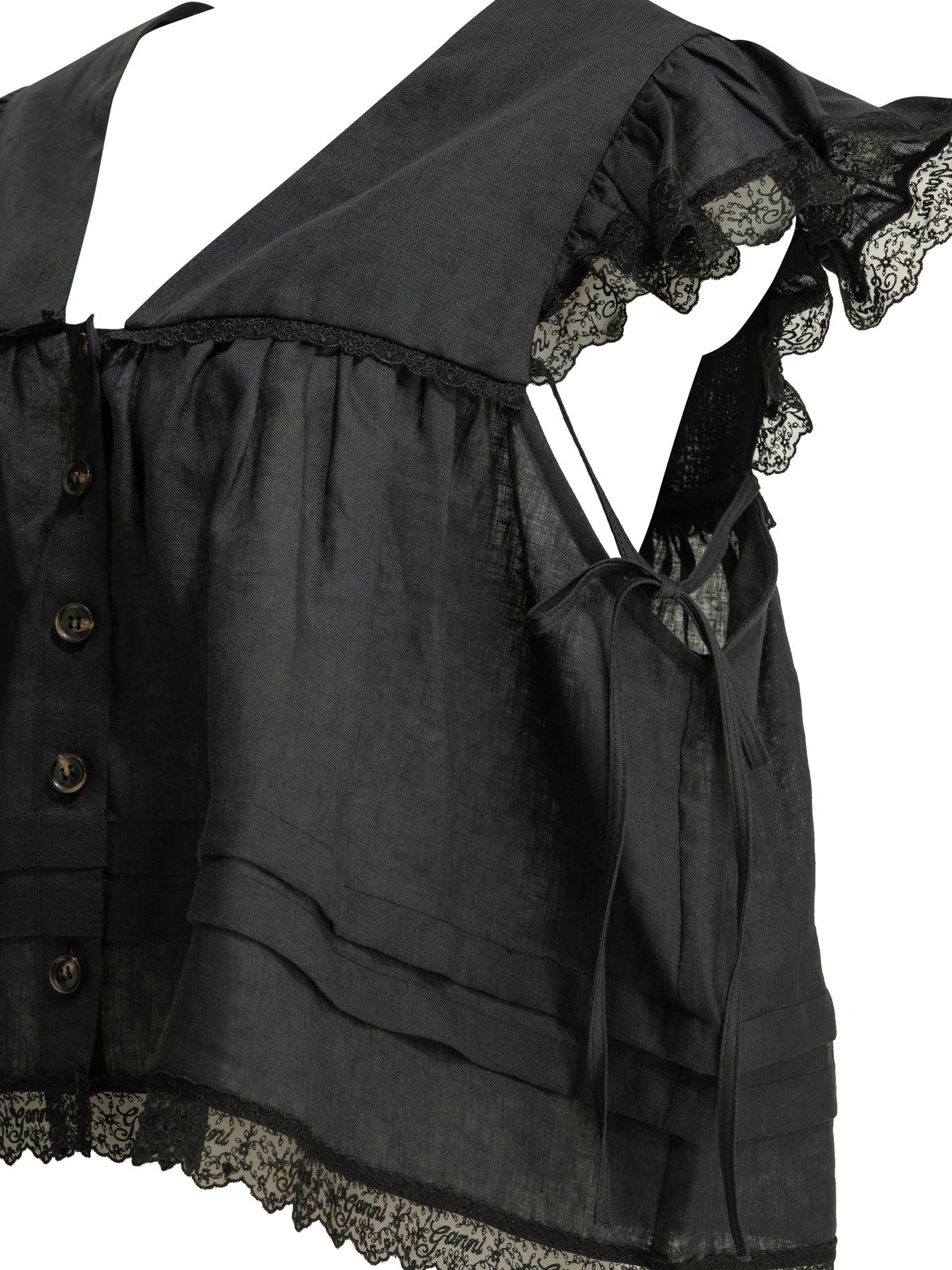 Ganni Linen Blouse
