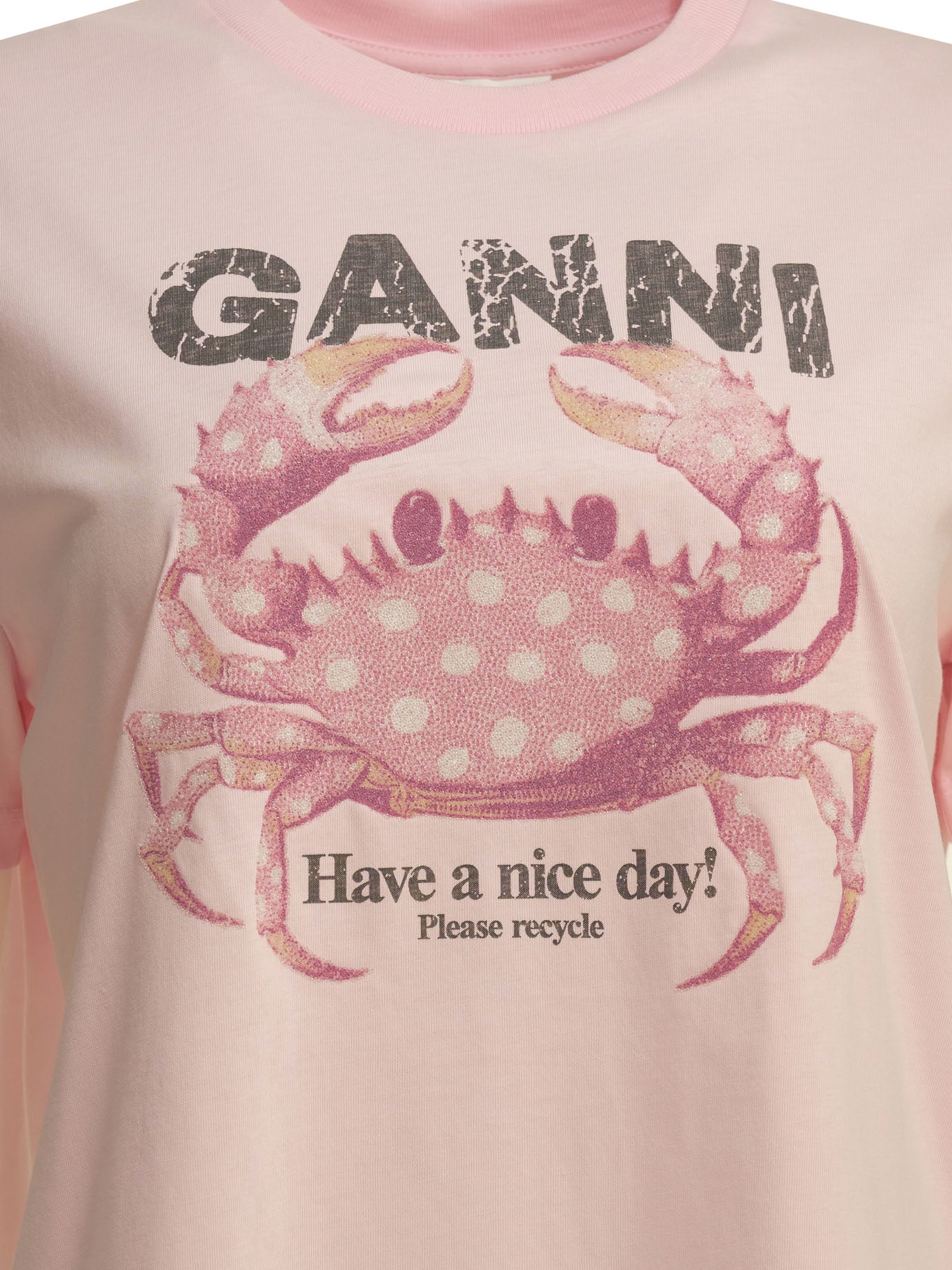 Ganni Crab Crewneck T-Shirt