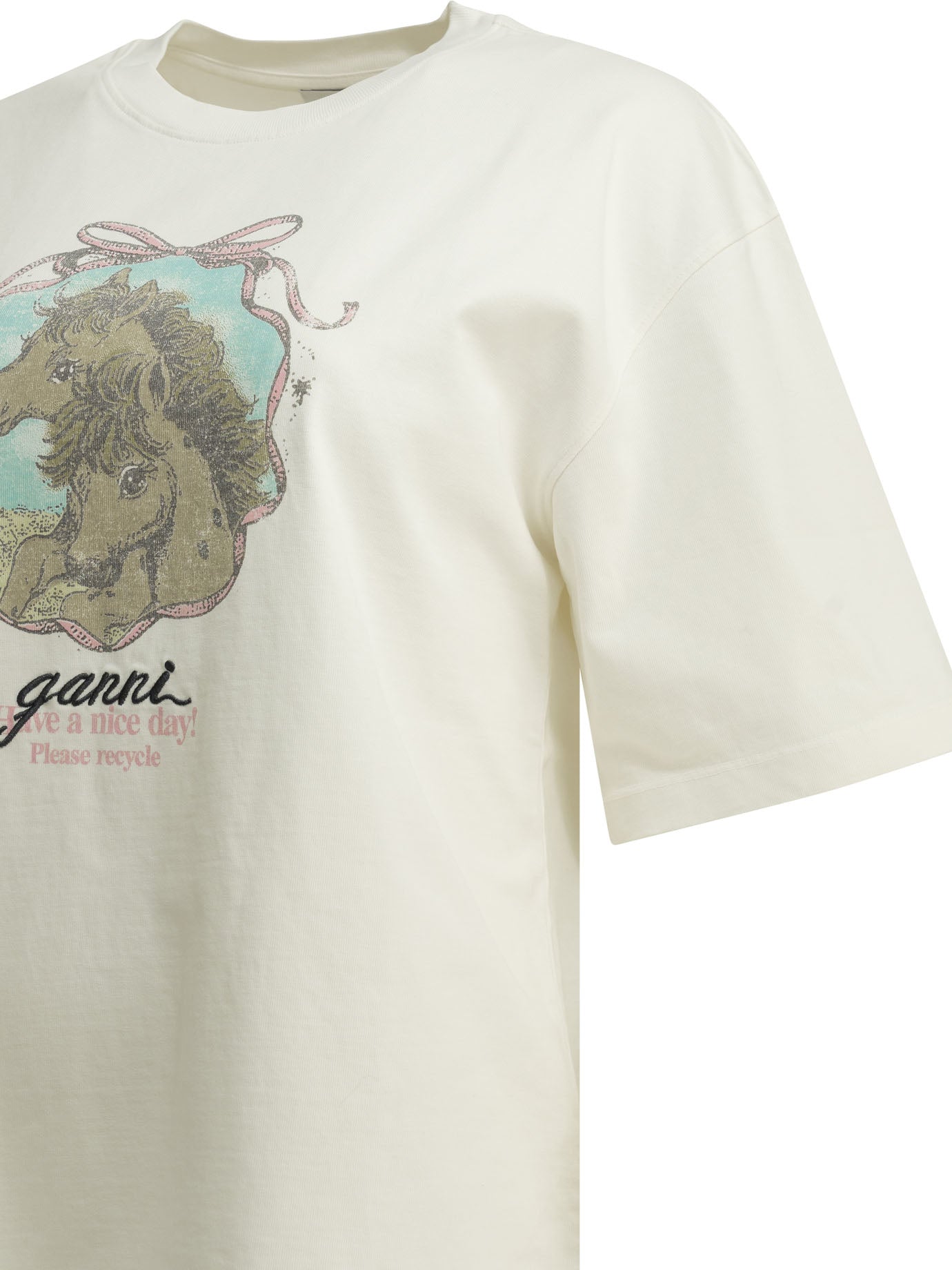 Ganni Qixi Crew-Neck T-Shirt
