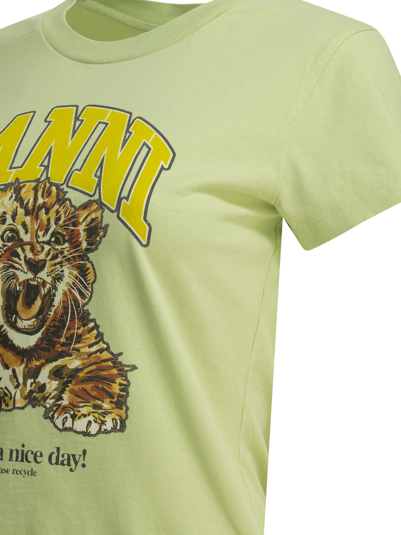 Ganni Baby Tiger Crewneck T-Shirt