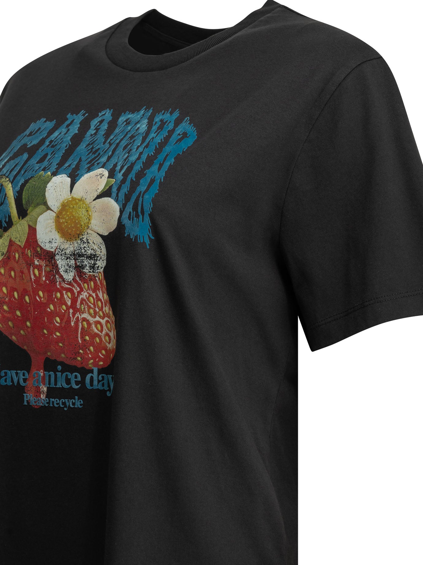 Ganni Strawberry Crew-Neck T-Shirt