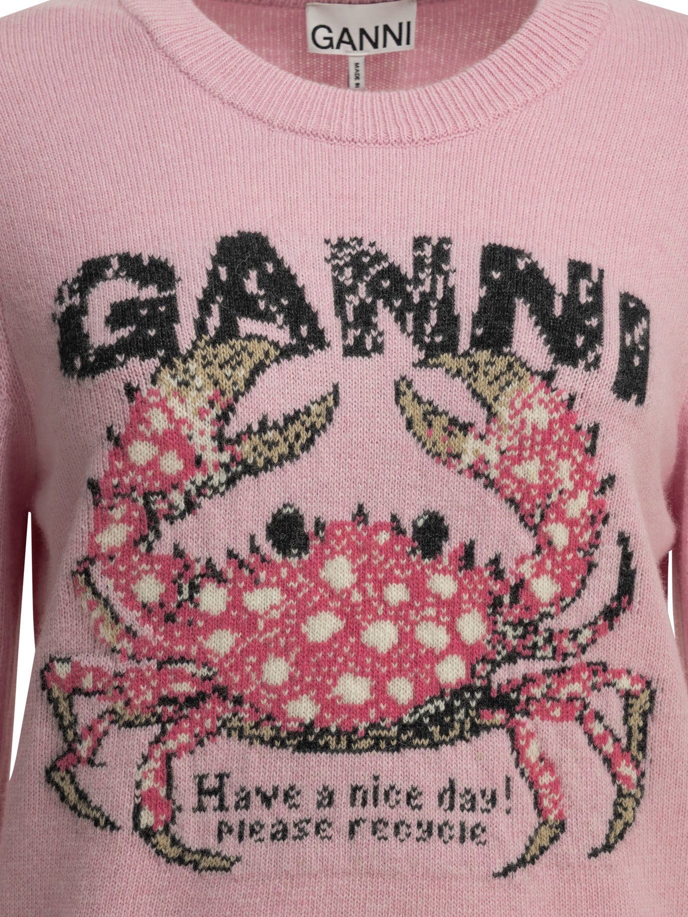 Ganni Crab Crewneck Sweater