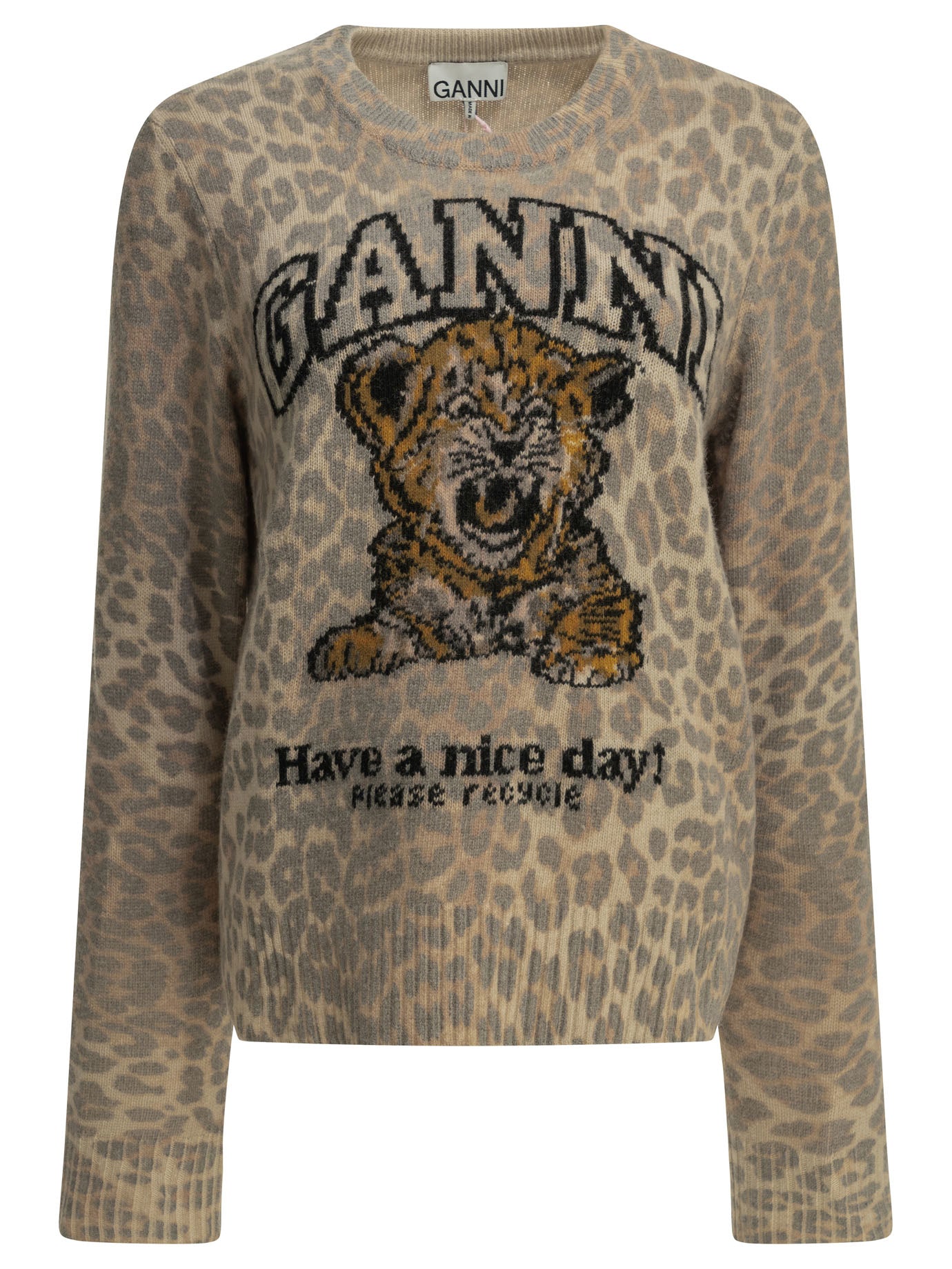 Ganni Tiger Crewneck Sweater