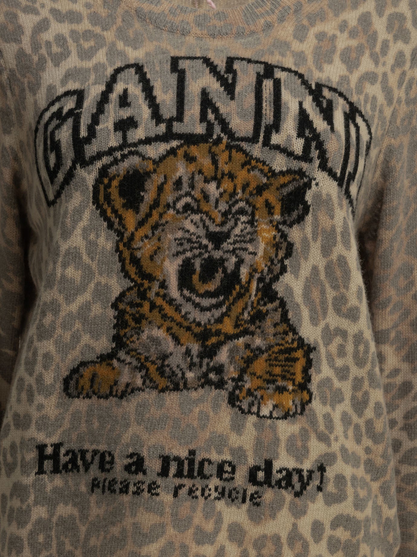 Ganni Tiger Crewneck Sweater