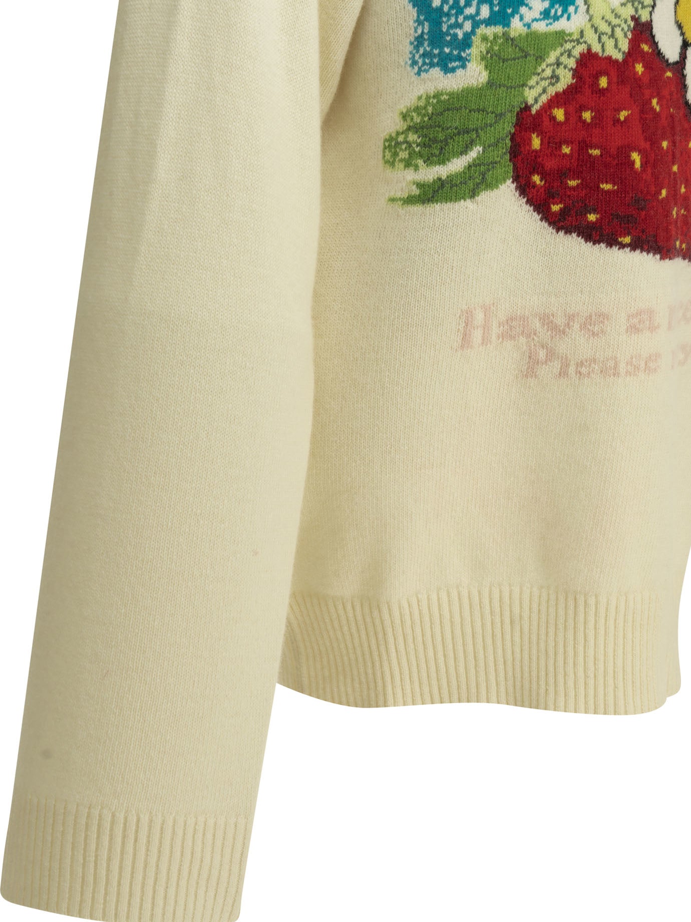 Ganni Strawberry Crew-Neck Sweater