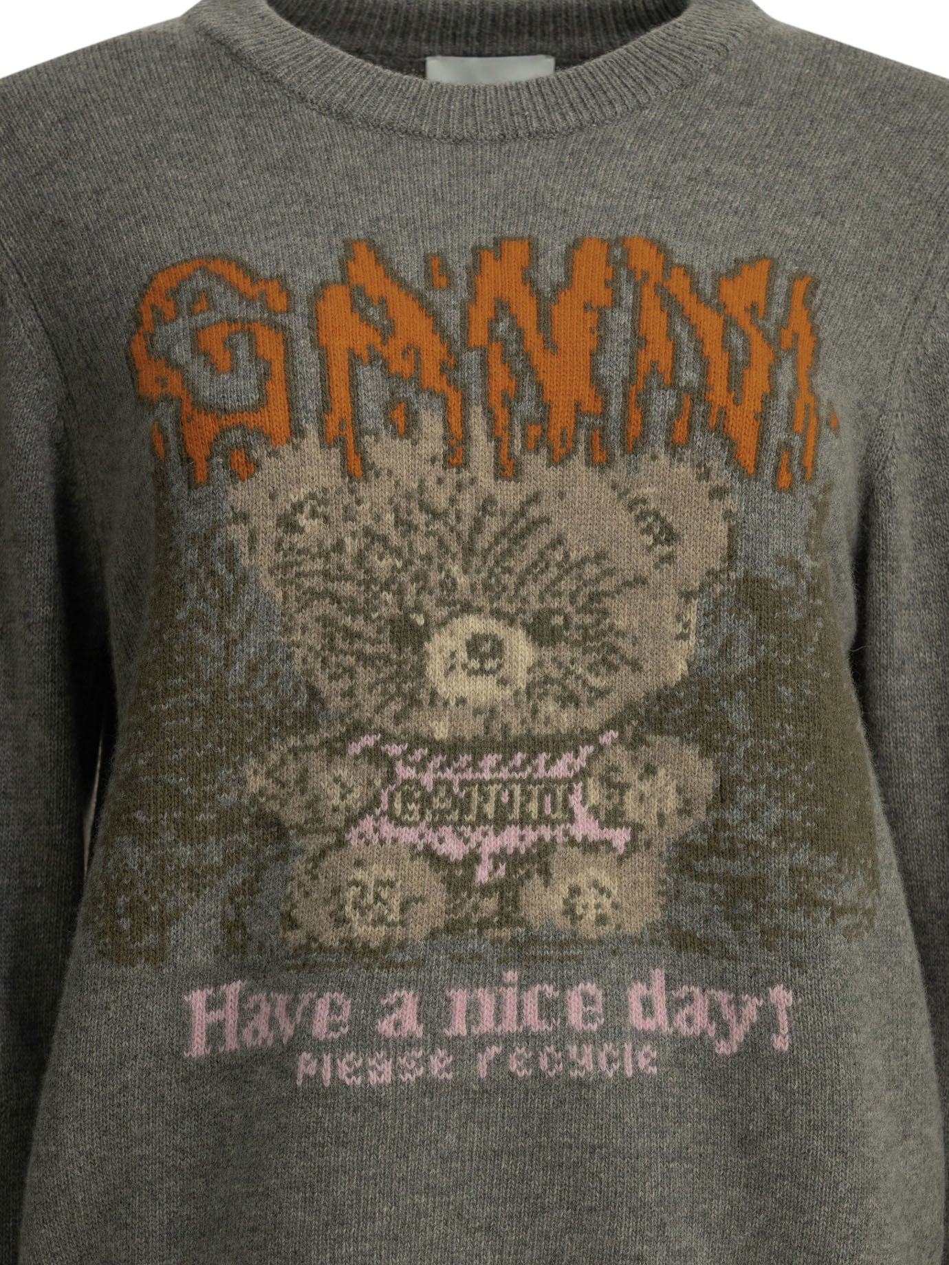 Ganni Teddy Crew-Neck Sweater