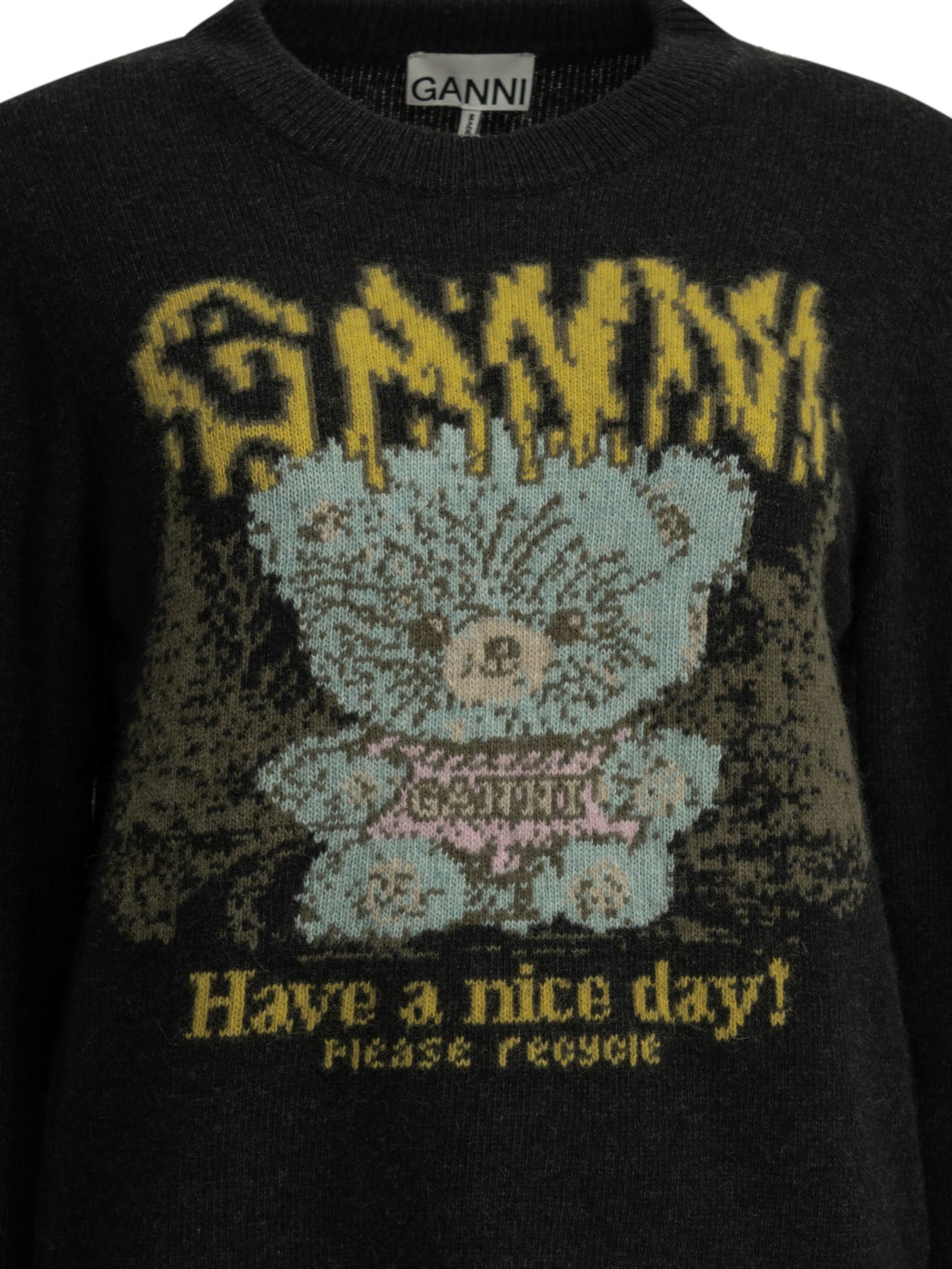 Ganni Teddy Crew-Neck Sweater