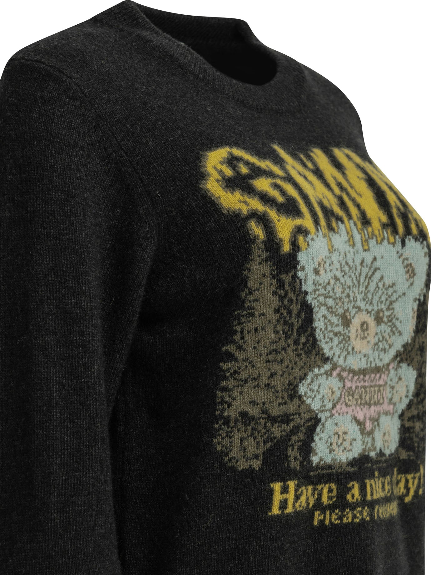 Ganni Teddy Crew-Neck Sweater
