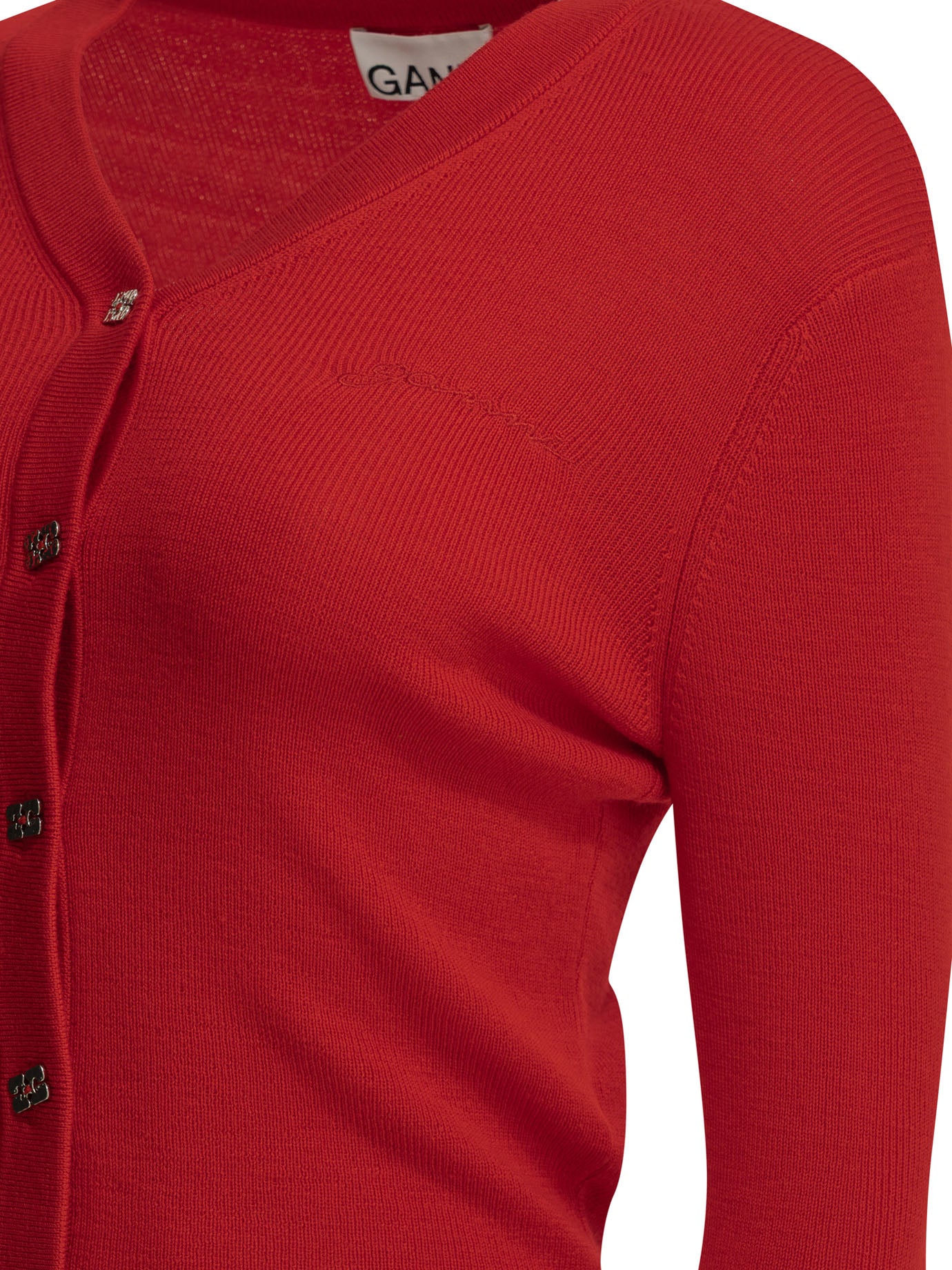 Ganni Merino Wool Cardigan