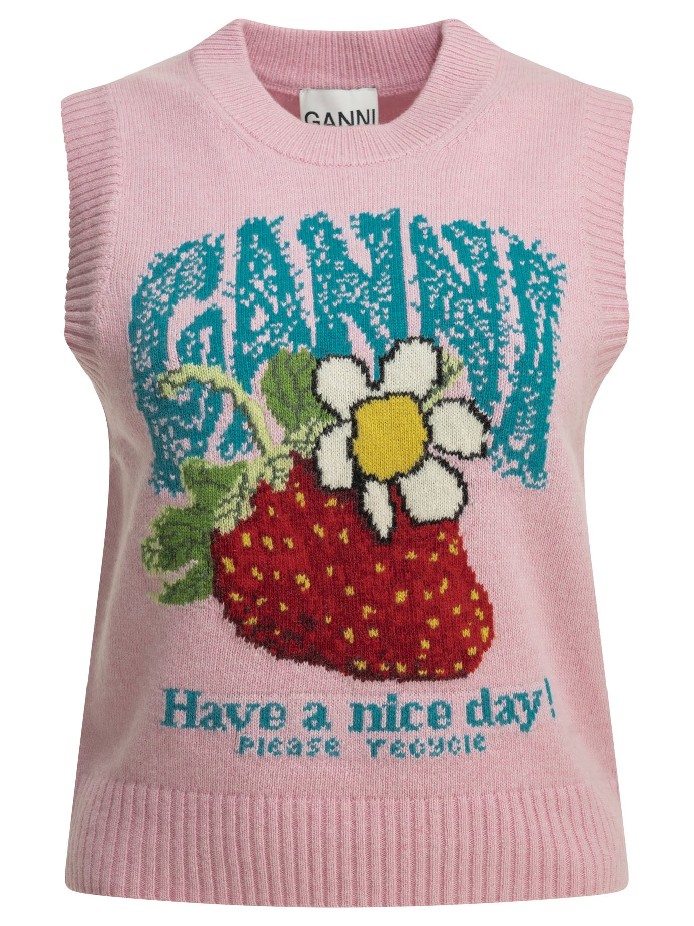 Ganni Strawberry Vest