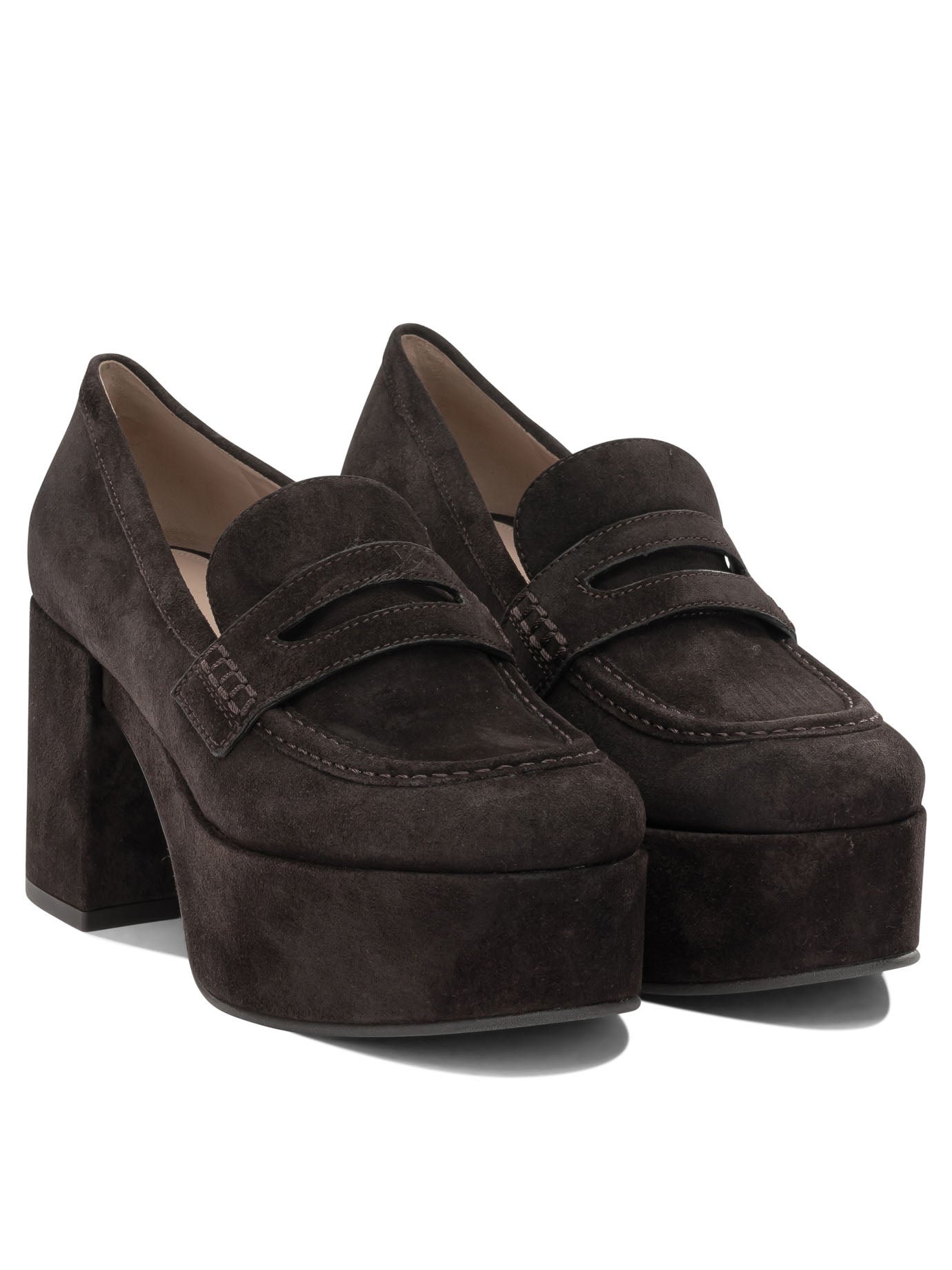 Gianvito Rossi Jenna 75Mm Heeled Loafers