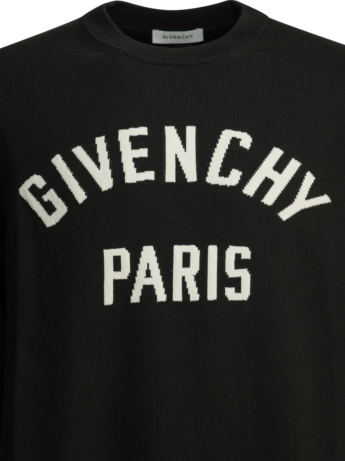 Givenchy Couture Seam Crew-Neck Sweater