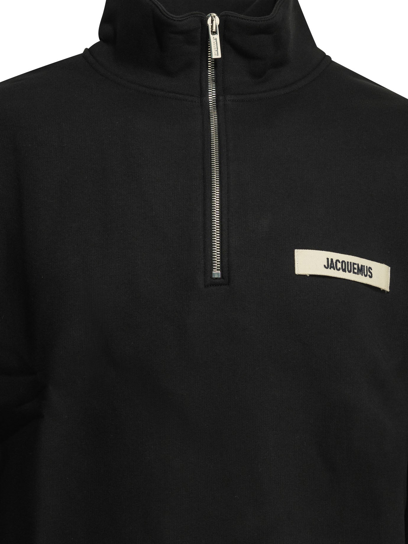 Jacquemus Le Camionneur Gros Grain Half Zip Sweatshirt