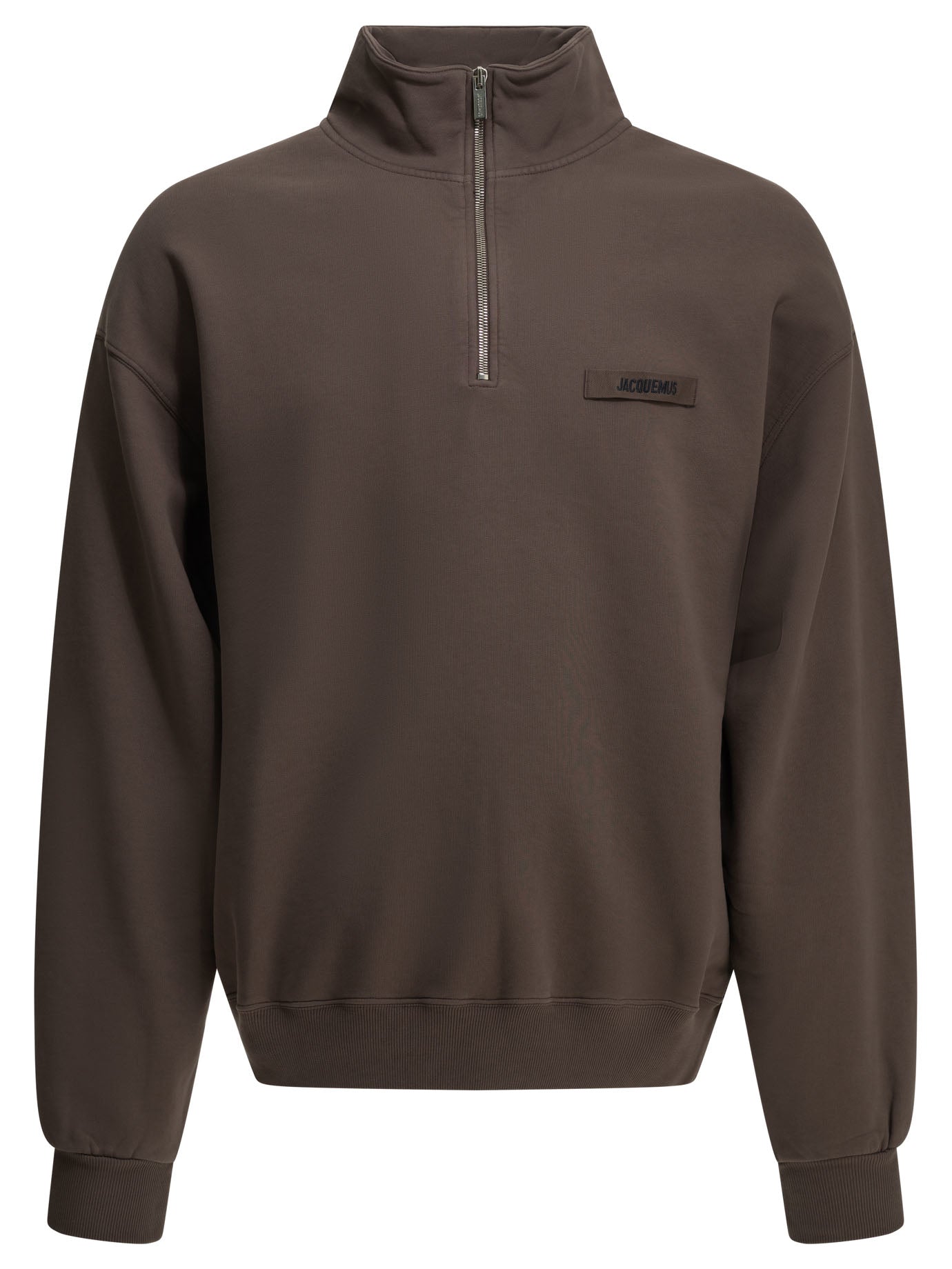 Jacquemus Le Camionneur Gros Grain Half Zip Sweatshirt