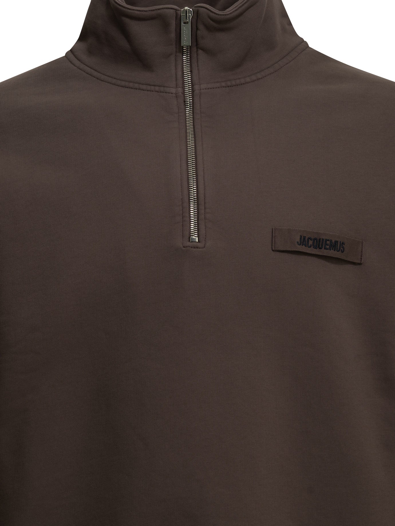 Jacquemus Le Camionneur Gros Grain Half Zip Sweatshirt
