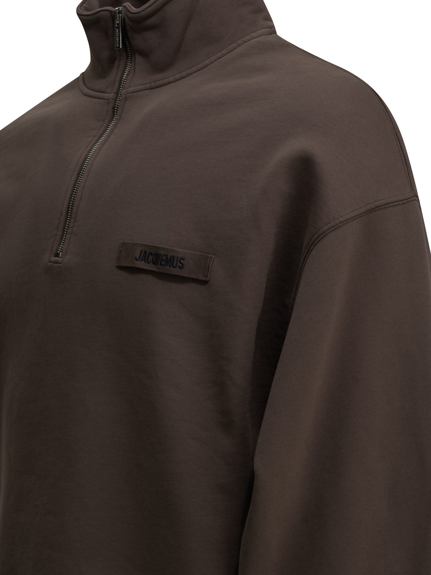 Jacquemus Le Camionneur Gros Grain Half Zip Sweatshirt