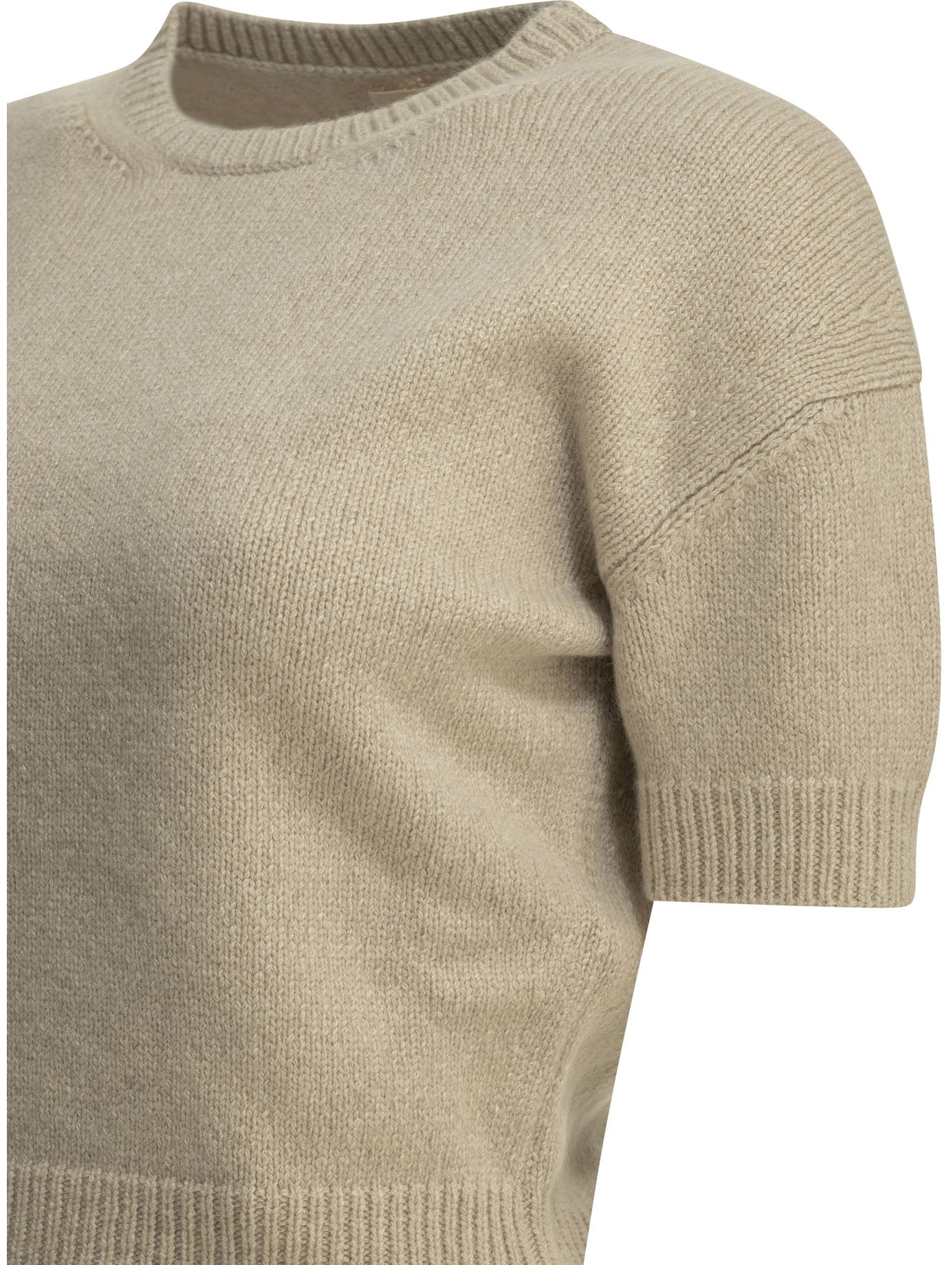 Khaite Golden Crew-Neck Sweater