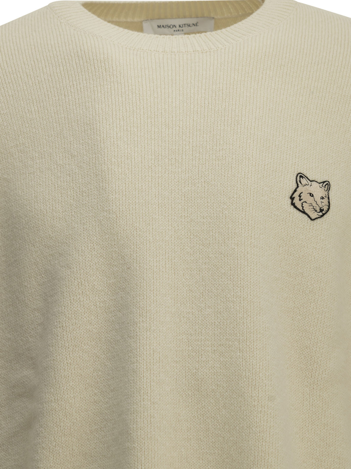 Maison Kitsuné Fox Head Milano Crew-Neck Sweater
