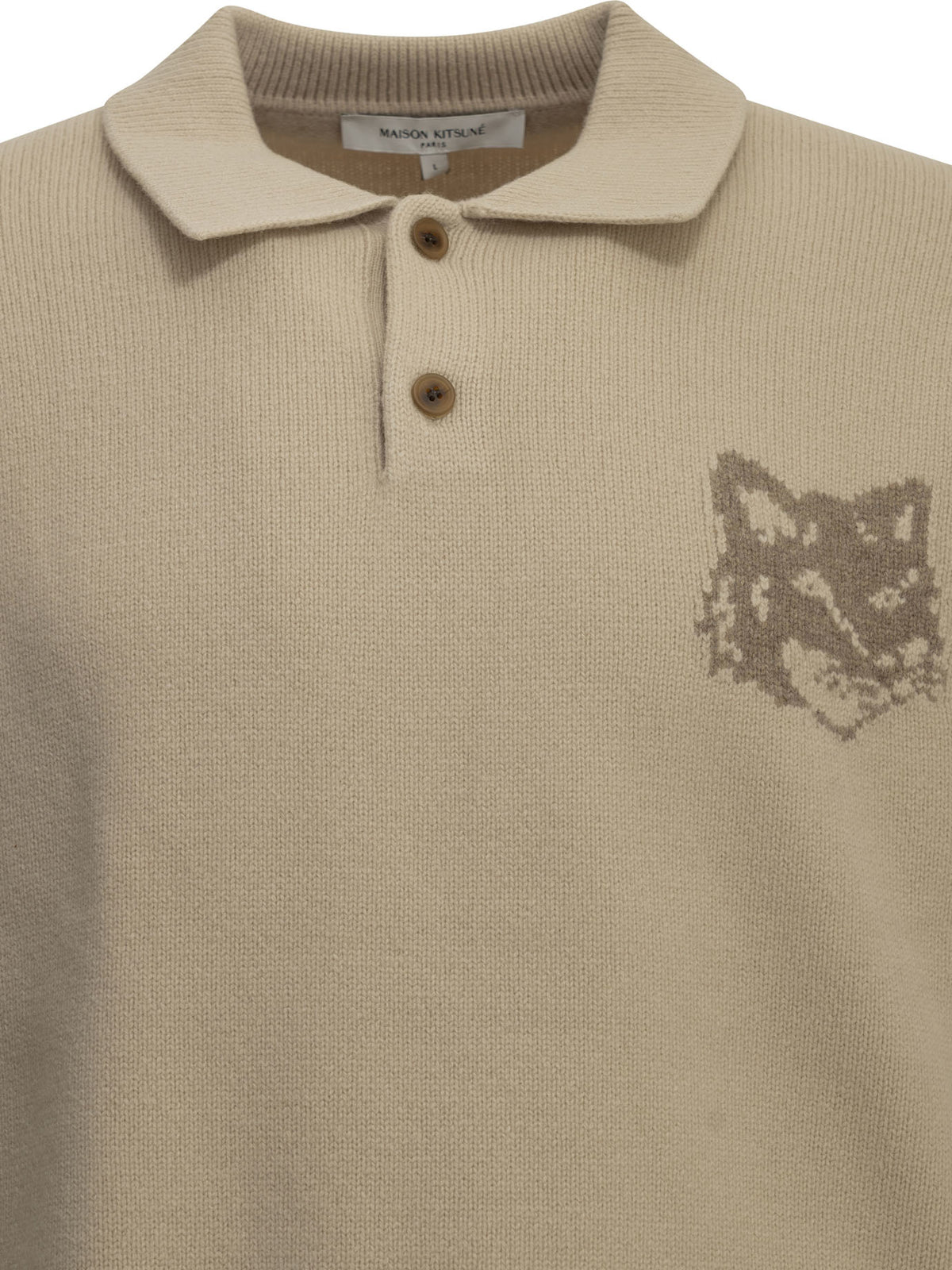 Maison Kitsuné Fox Head Polo Sweater