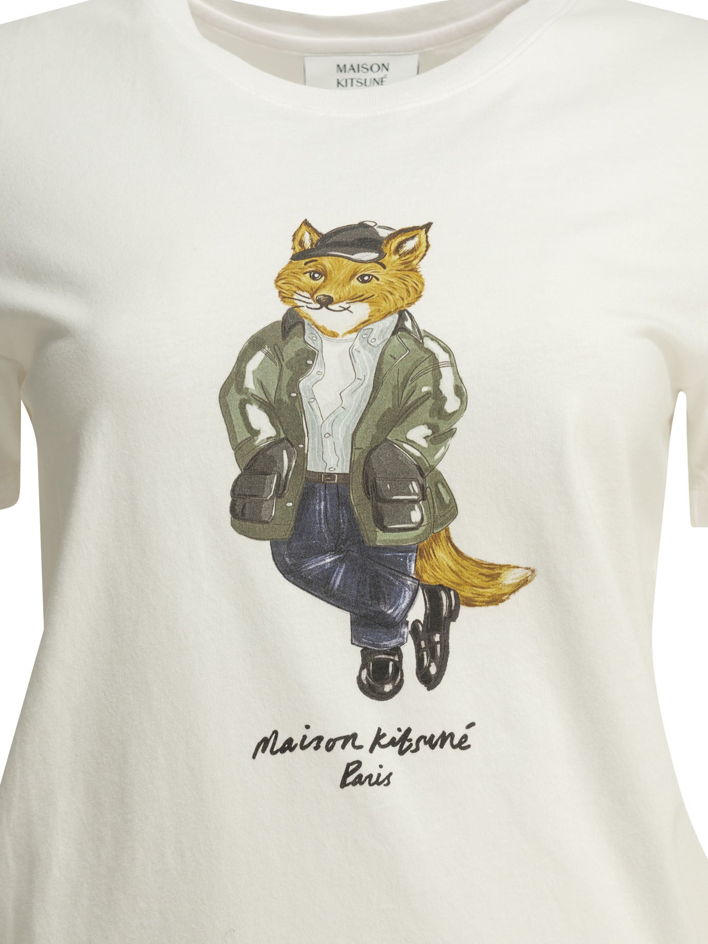 Maison Kitsuné Weekend Fox Crew-Neck T-Shirt