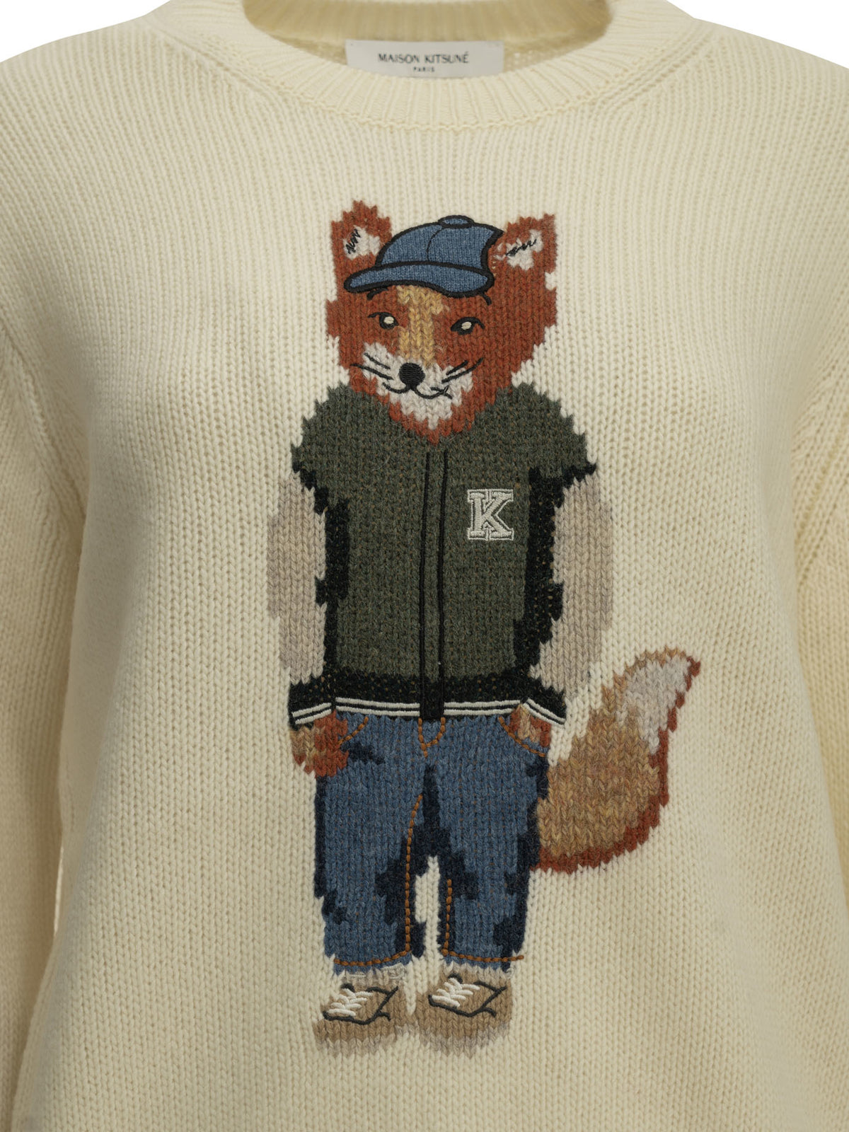 Maison Kitsuné Dressed Fox Crew-Neck Sweater