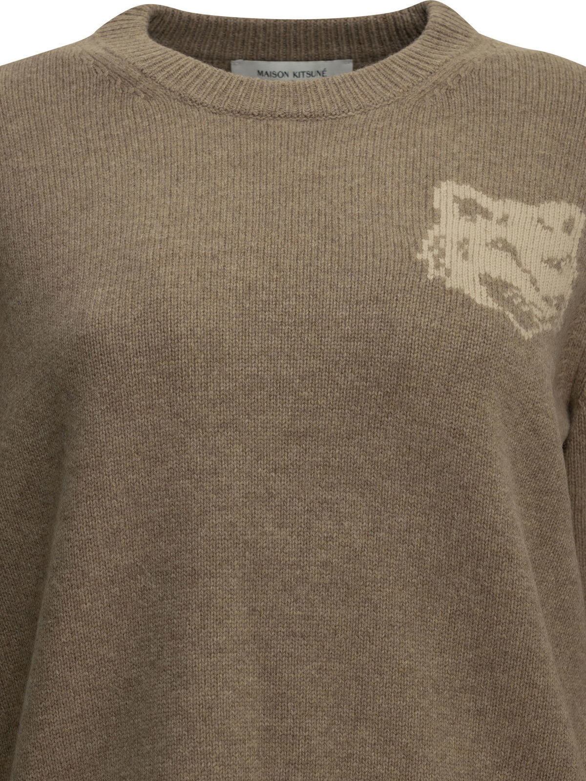 Maison Kitsuné Fox Head Crew-Neck Sweater