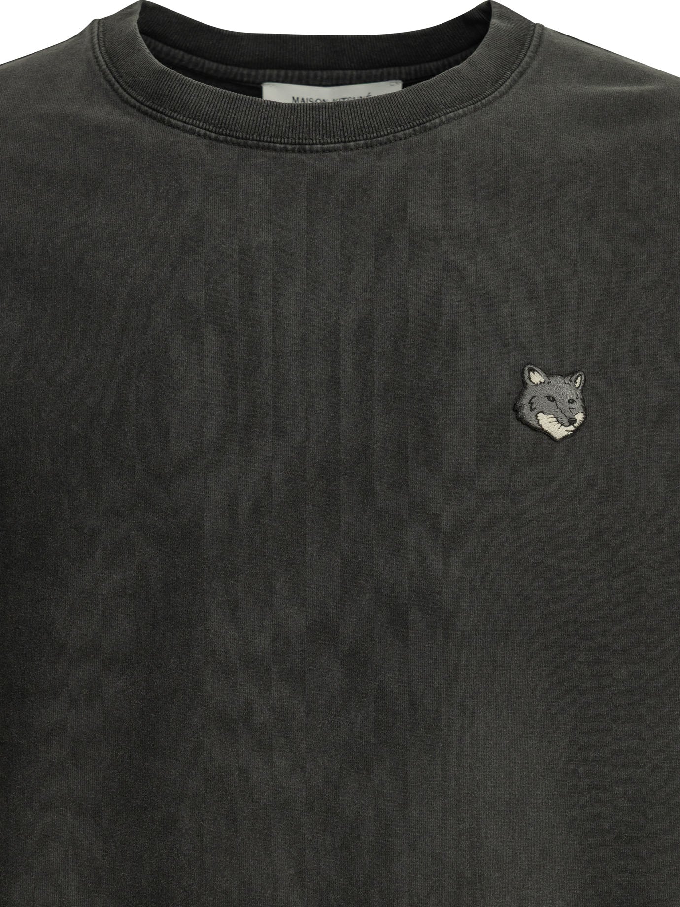Maison Kitsuné Fox Head Faded Crew-Neck T-Shirt