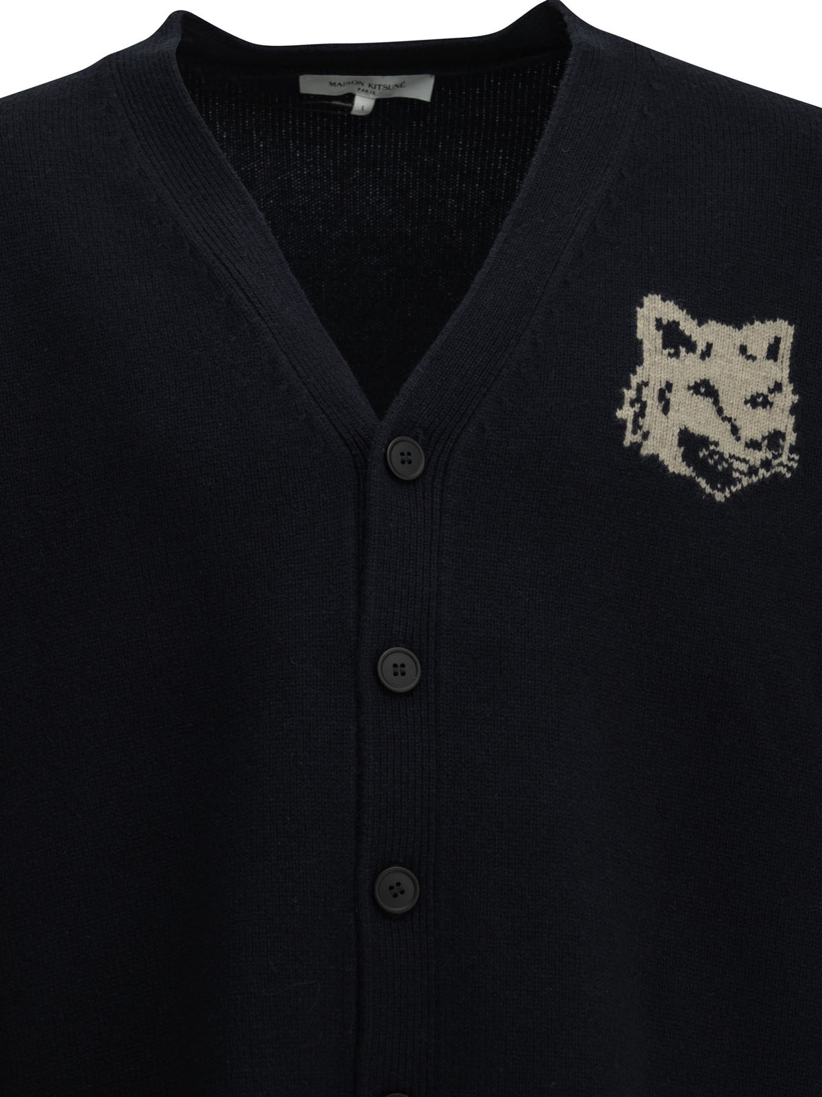 Maison Kitsuné Fox Head Cardigan