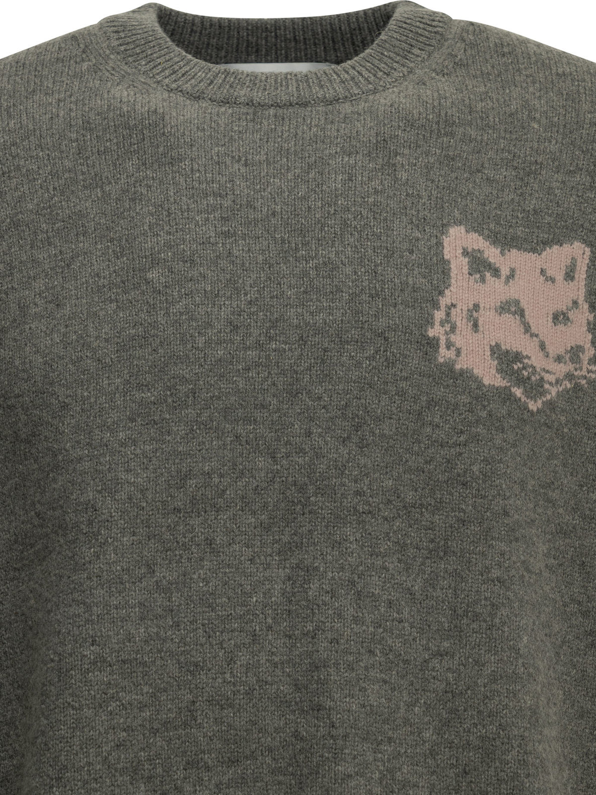 Maison Kitsuné Fox Head Crew-Neck Sweater