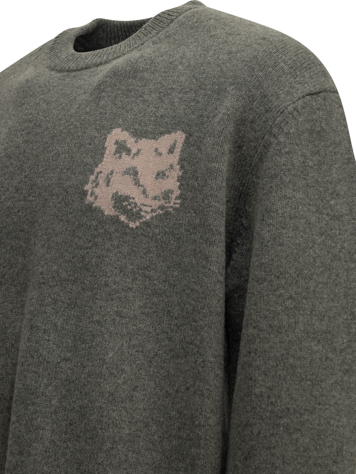 Maison Kitsuné Fox Head Crew-Neck Sweater