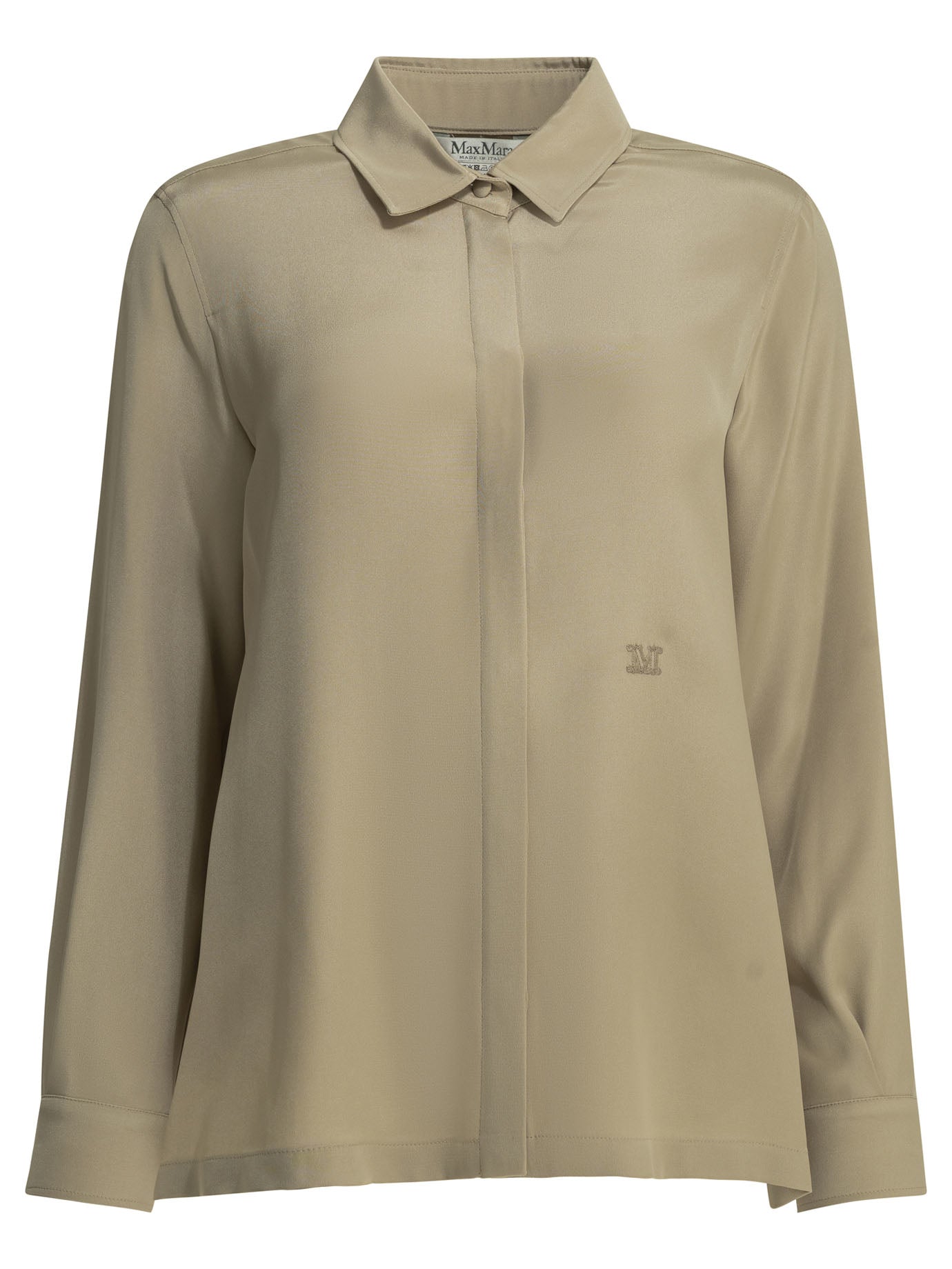 Max Mara Casual Shirt In Silk Crêpe De Chine