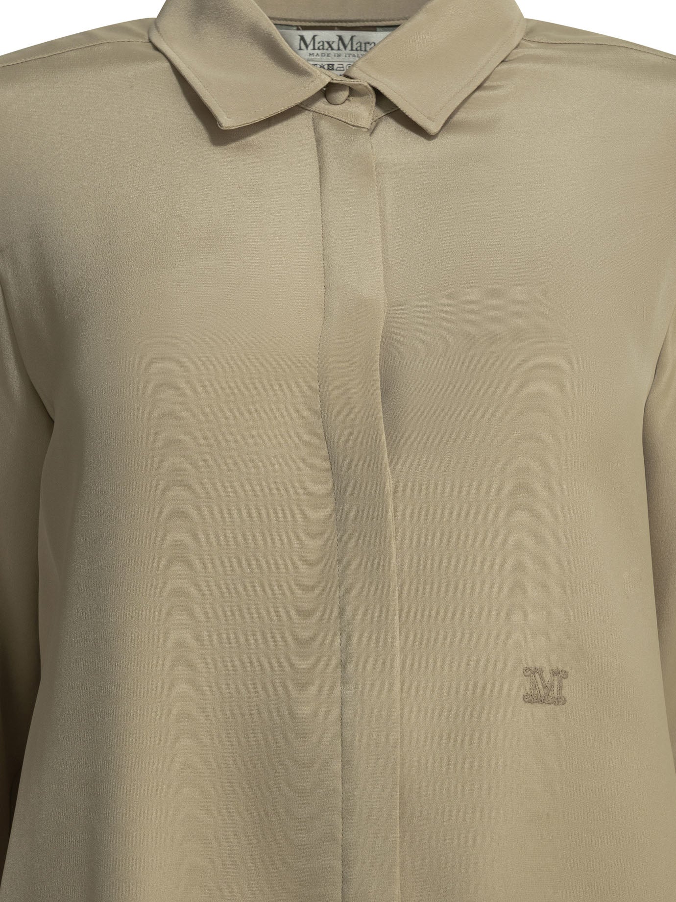 Max Mara Casual Shirt In Silk Crêpe De Chine