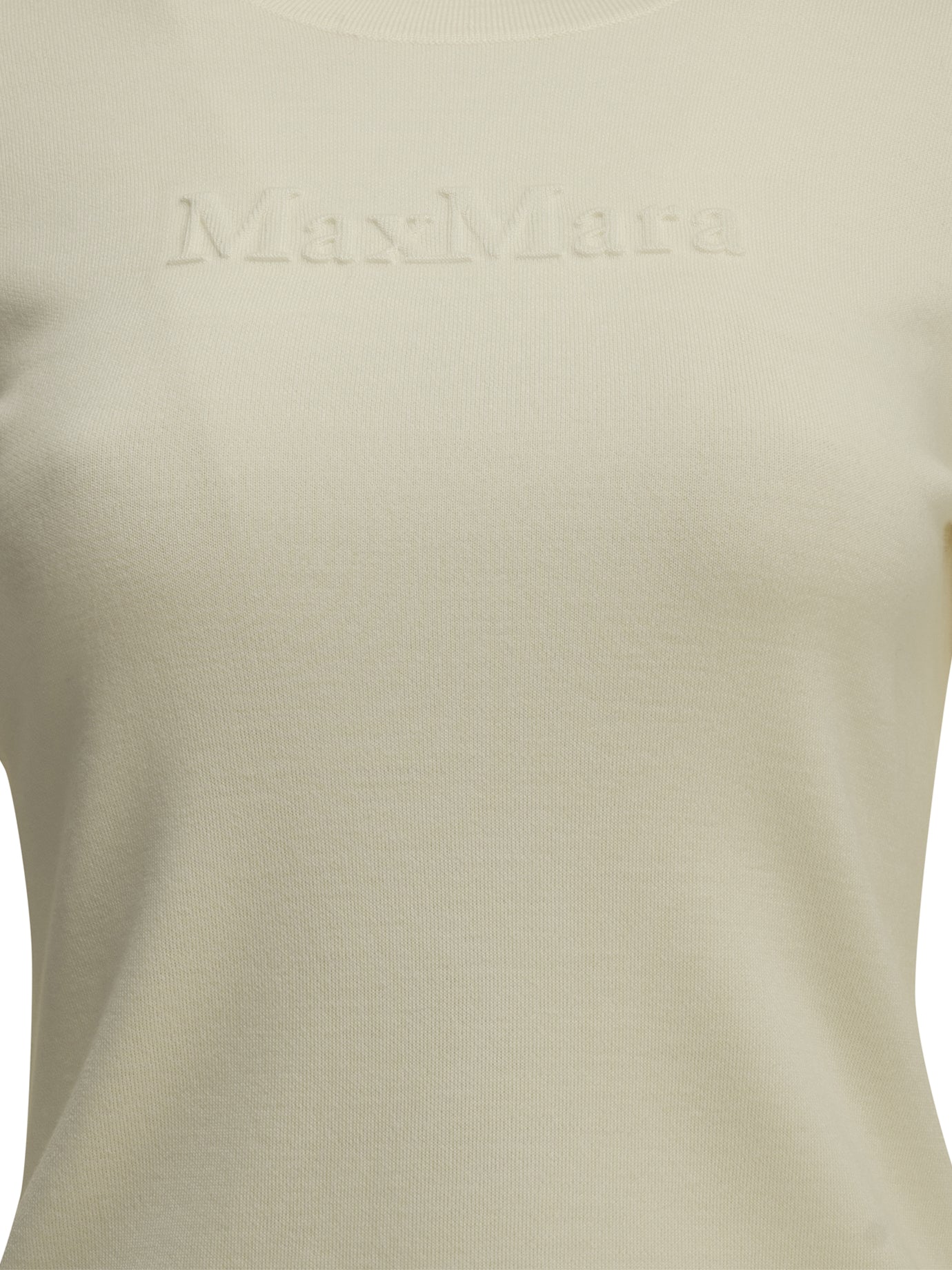 Max Mara Round-Neck T-Shirt Made Of Virgin Wool