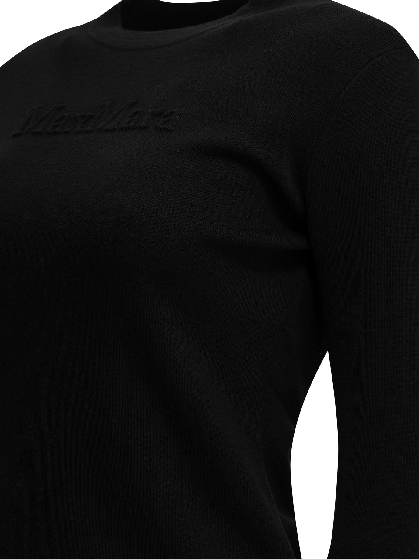 Max Mara Round-Neck T-Shirt Made Of Virgin Wool