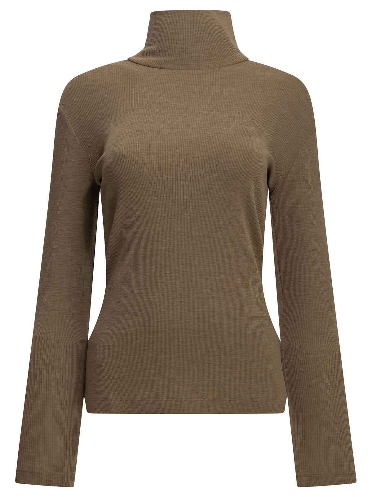 Max Mara Wool Jersey Turtleneck Sweater