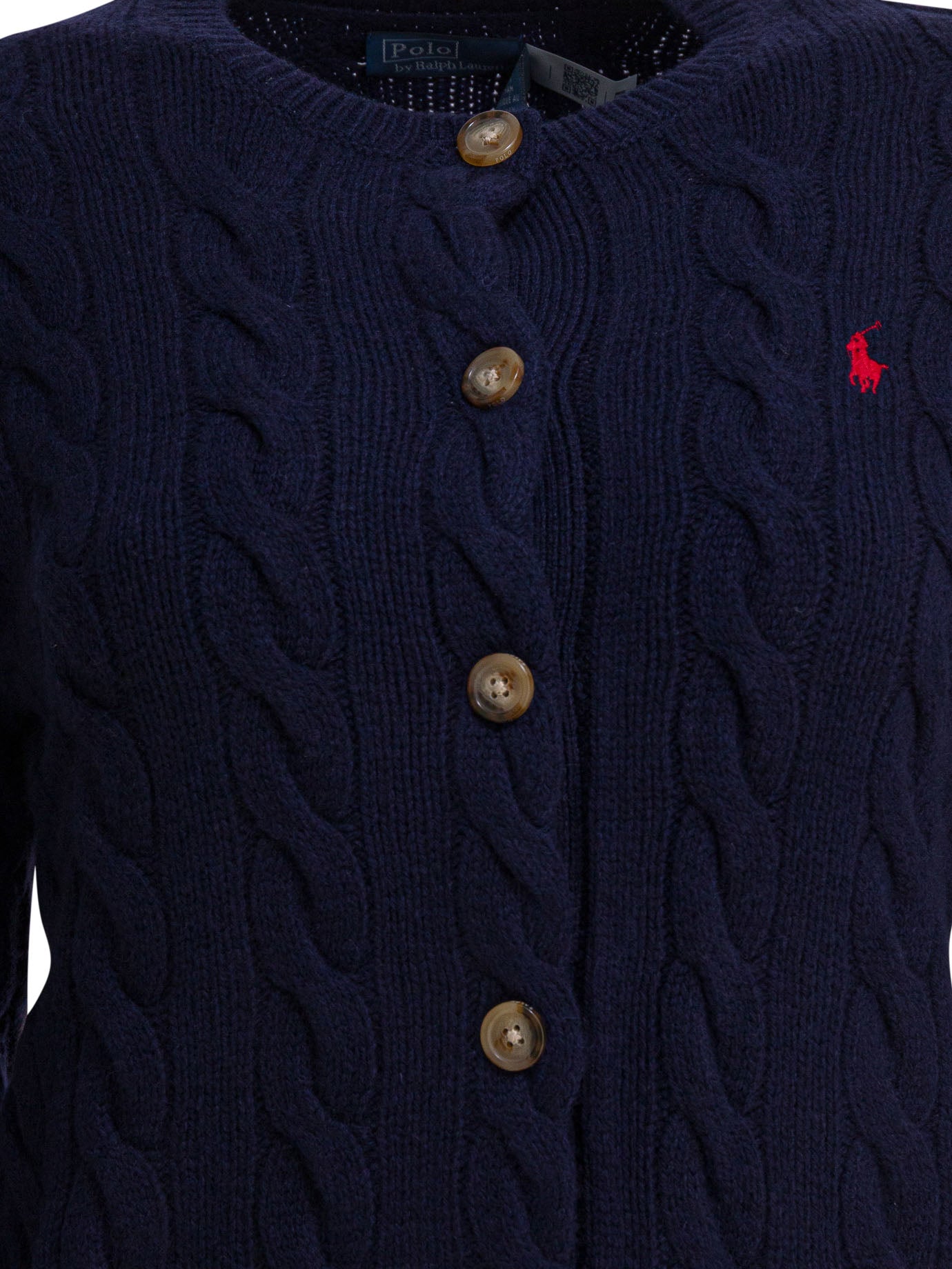 Polo Ralph Lauren Wool And Cashmere Cardigan With Logo