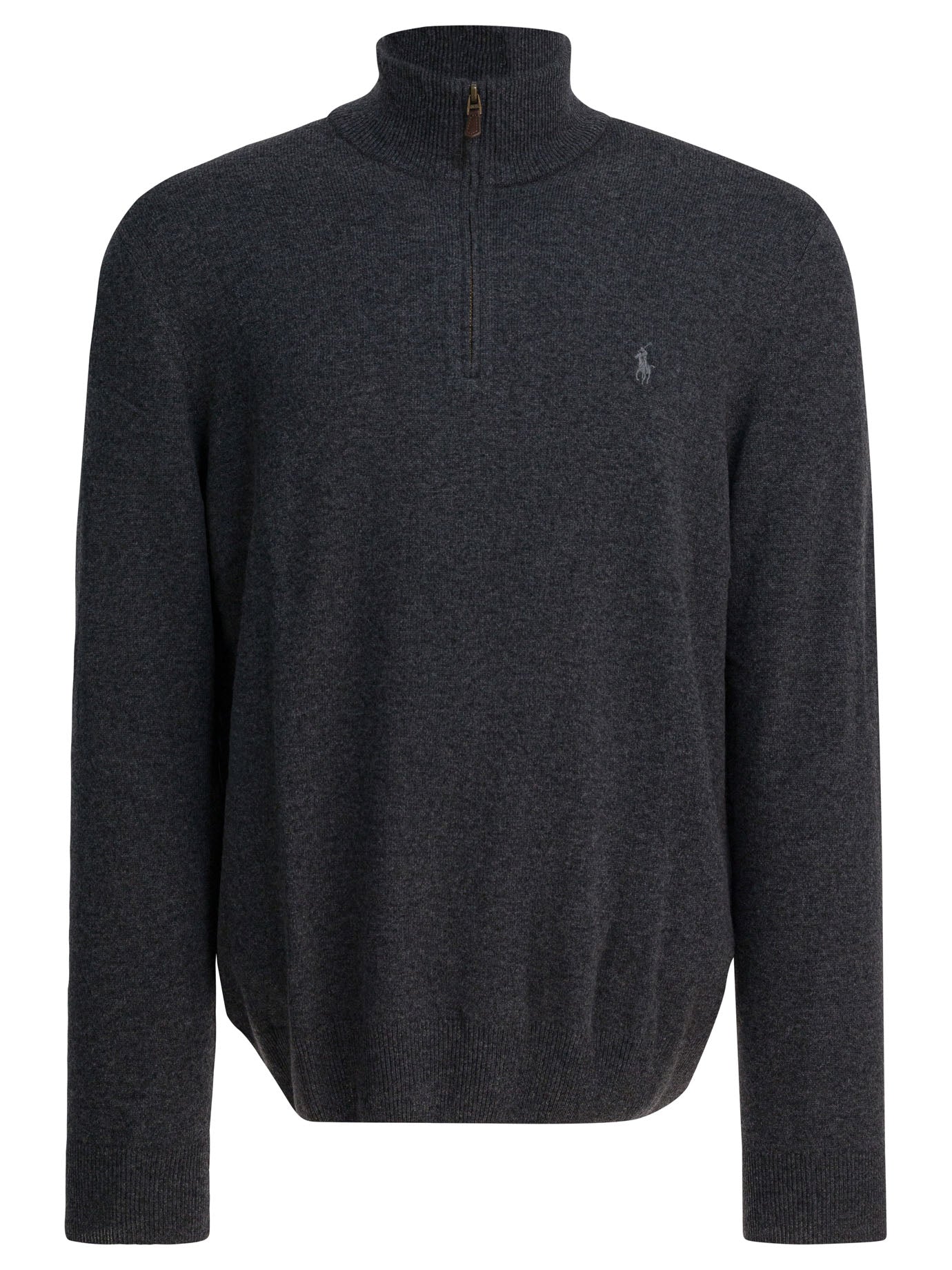 Polo Ralph Lauren Sweater With A Half-Zip And Logo