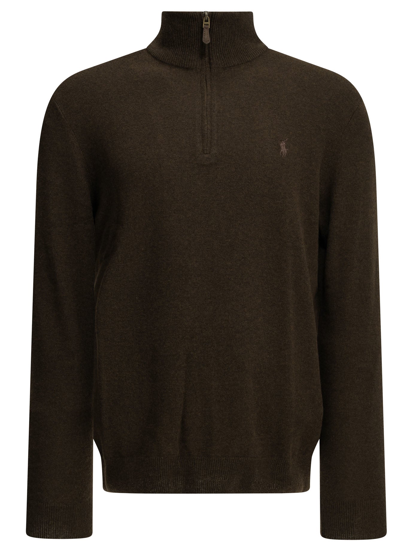 Polo Ralph Lauren Sweater With A Half-Zip And Logo