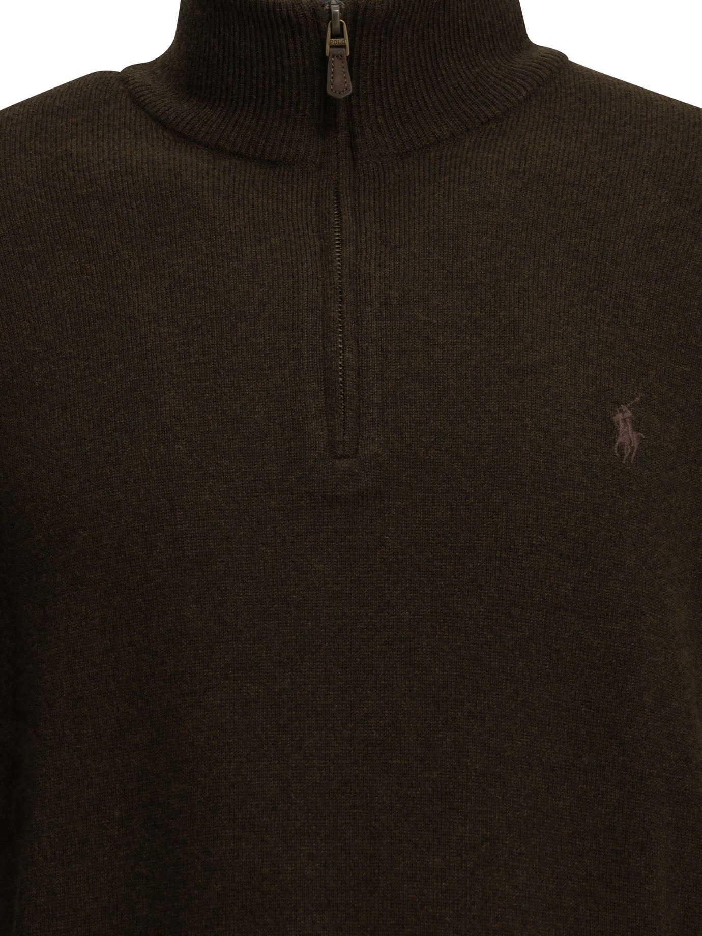Polo Ralph Lauren Sweater With A Half-Zip And Logo