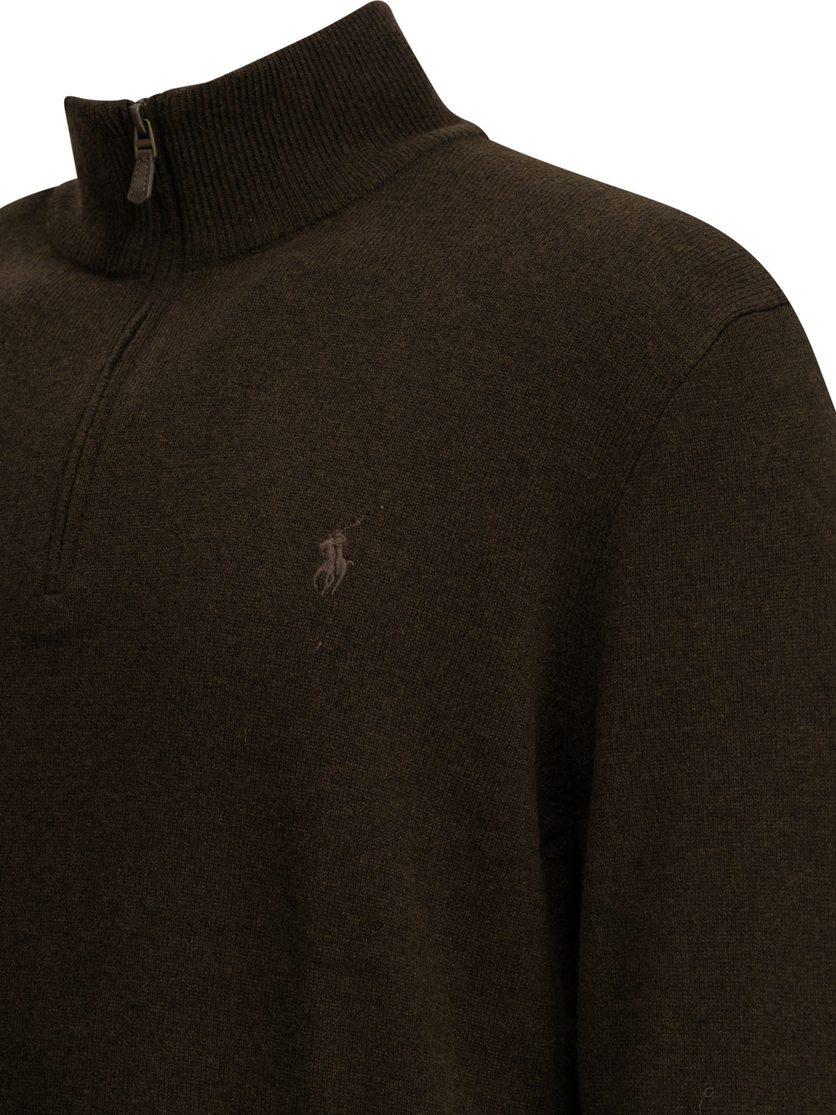 Polo Ralph Lauren Sweater With A Half-Zip And Logo