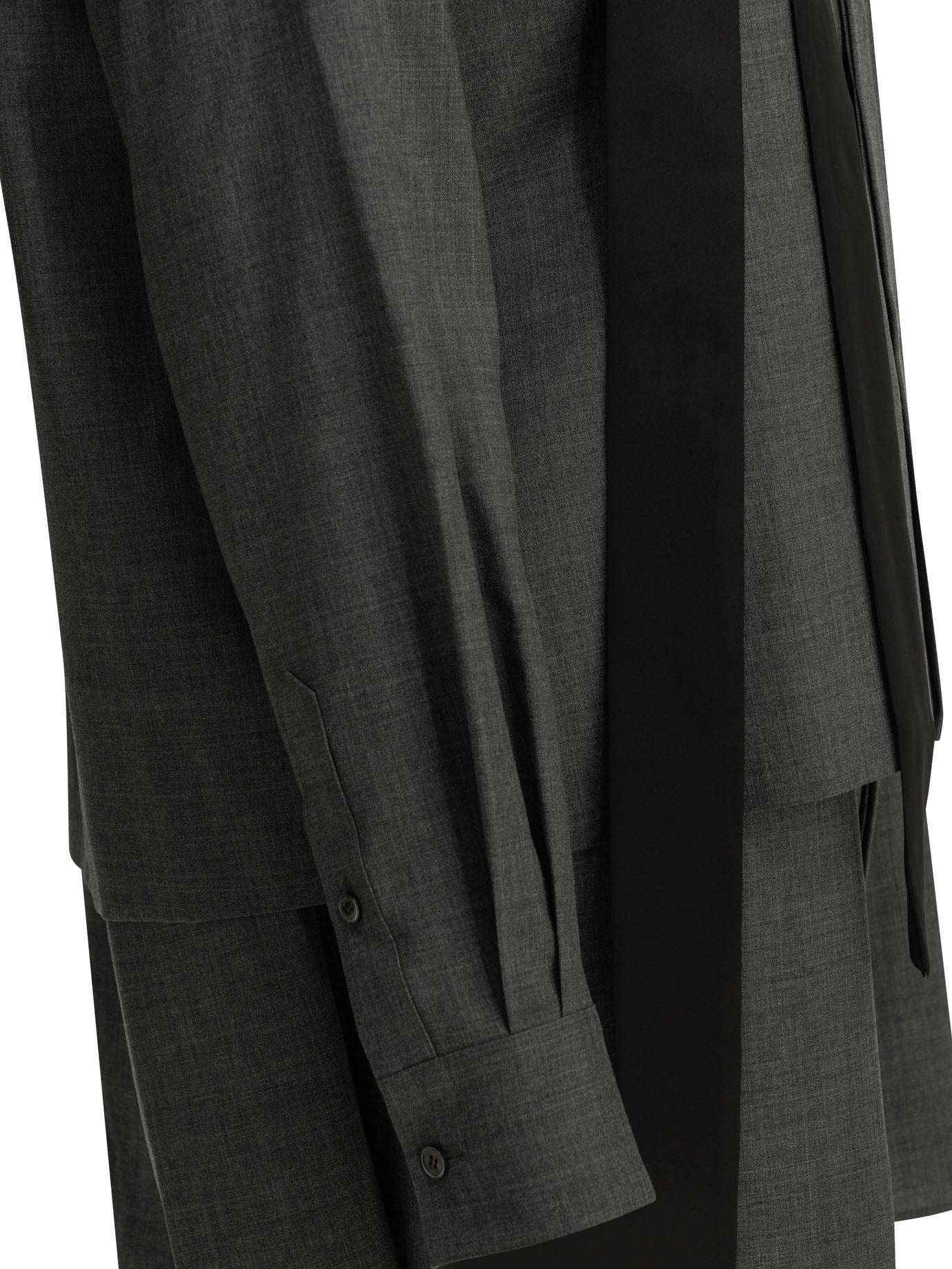 Sacai Short Wool Shirtdress